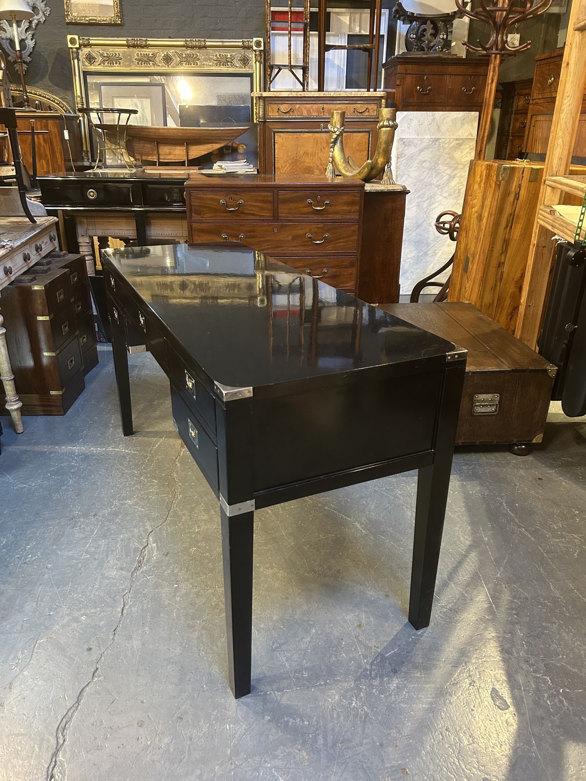 Ebonised Desk By Eichholtz photo 780.0