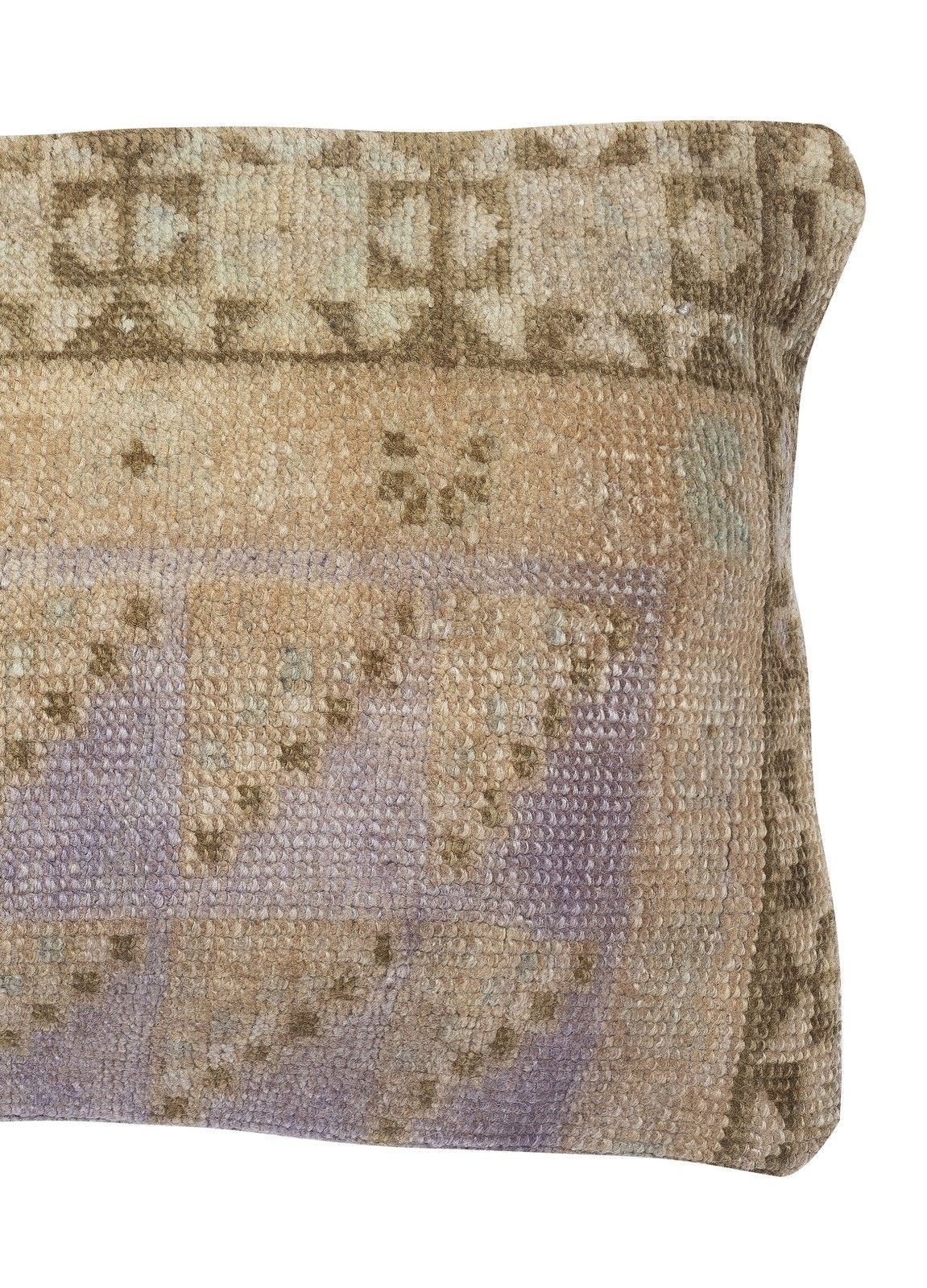 13"X20" Vintage Turkish Wool Rug Cushion Cover. Rug Pillow. Handmade Lace Pillow photo for sale