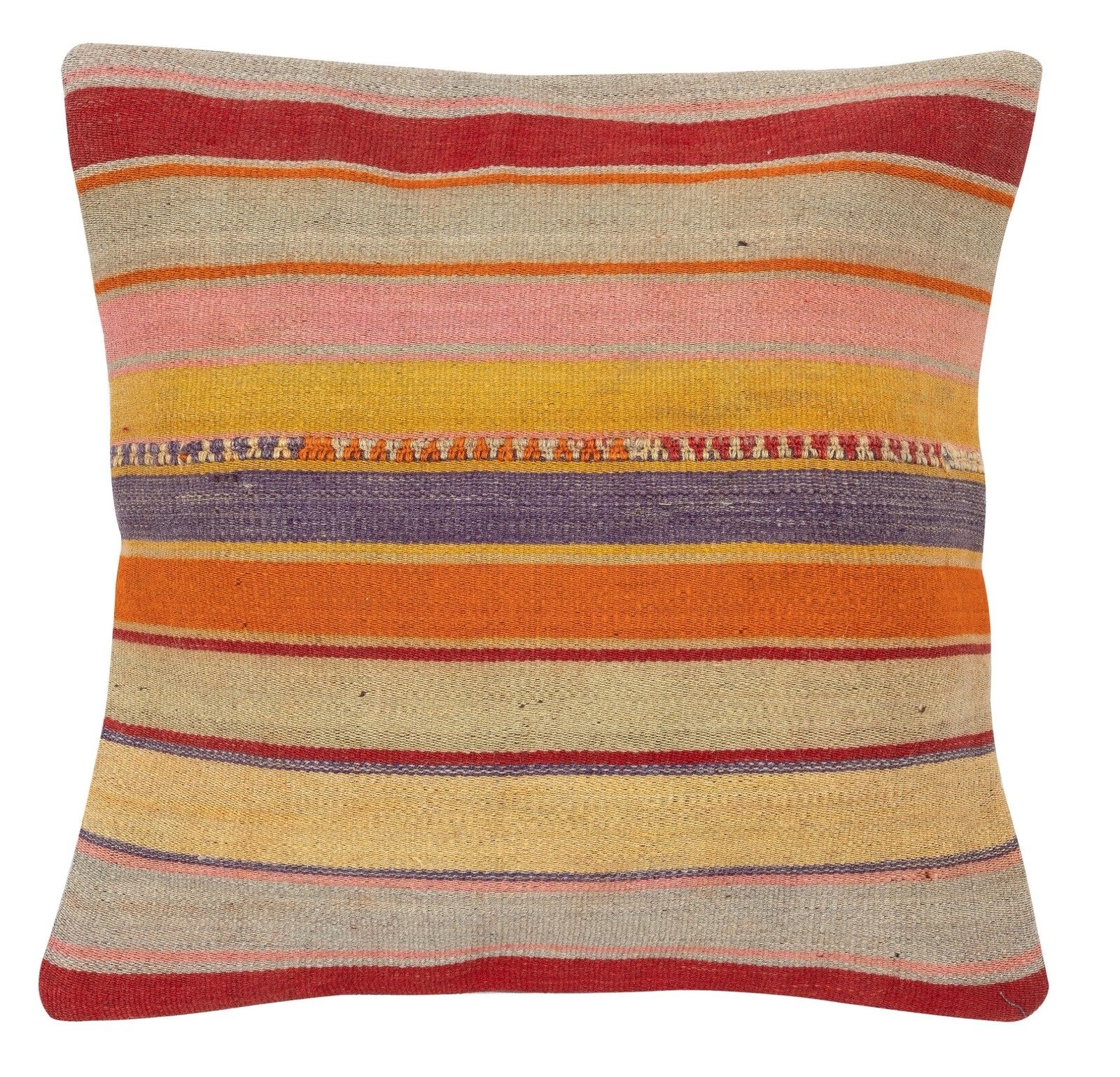 20"X20" Set Of 2 Hand Woven Kilim Cushion Covers. A Pair Of Lace Pillow Covers photo furniture