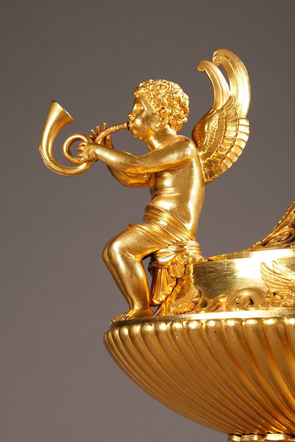 photo furniture Empire Period Gilt Bronze And Marble Centerpiece/Incense Burner