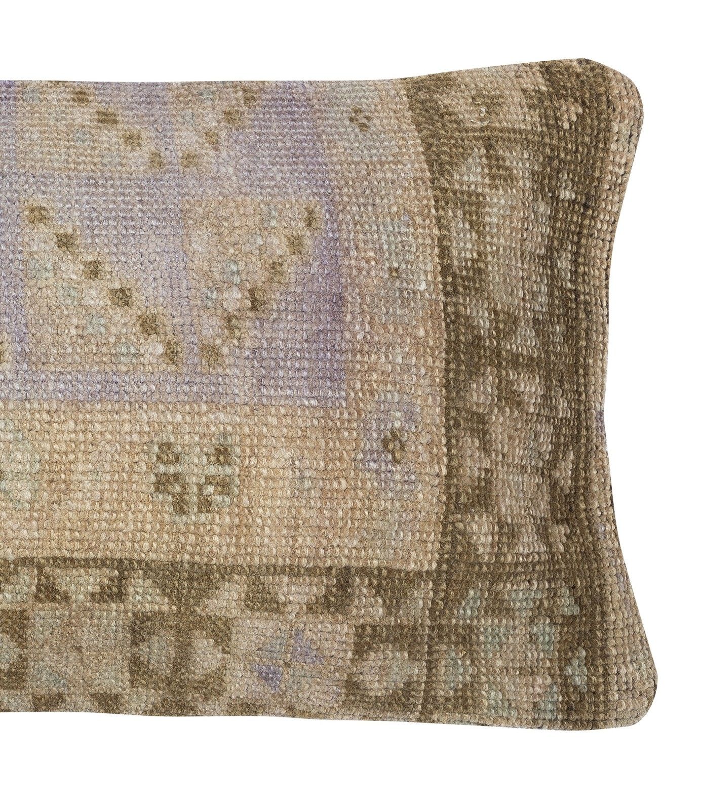 13"X24" Turkish Rug Throw Pillow. Handmade Cushion Cover. Vintage Toss Pillow photo for sale