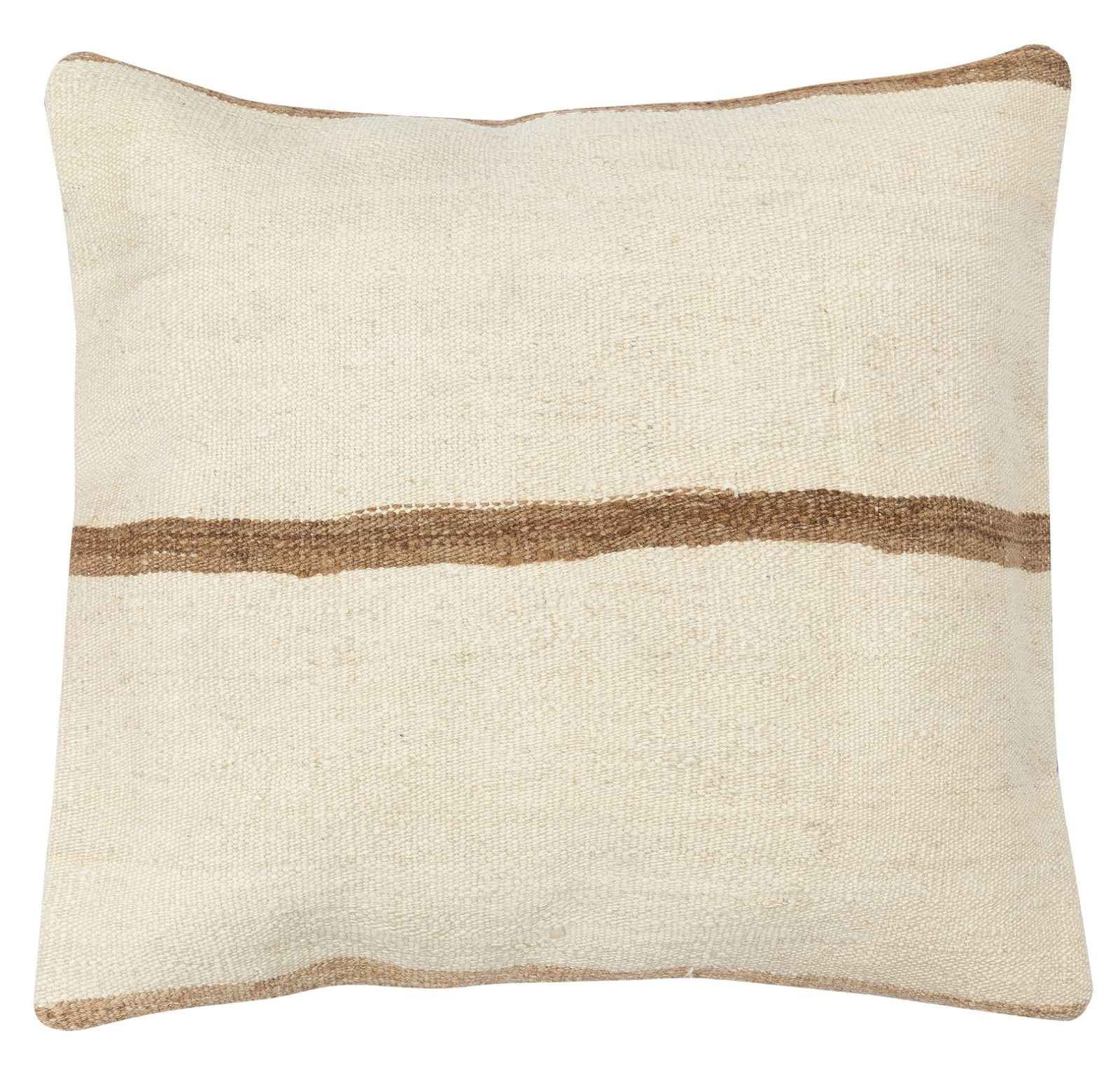20"X20" Handwoven Kilim Cushion Cover. Accent Pillow. Hemp Throw Pillow Cover