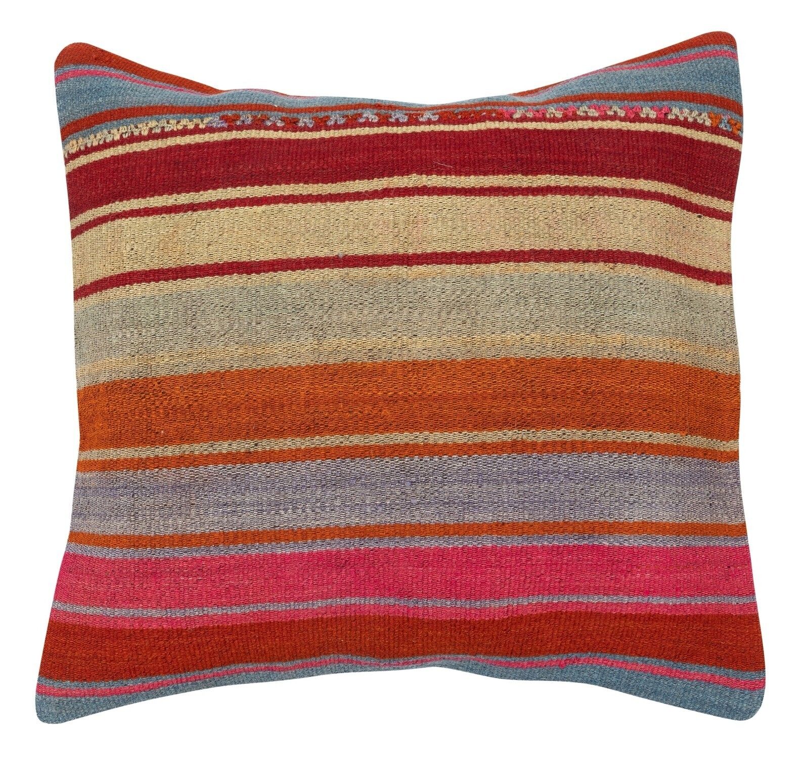 20"X20" Set Of 2 Hand Woven Kilim Cushion Covers. A Pair Of Lace Pillow Covers photo furniture