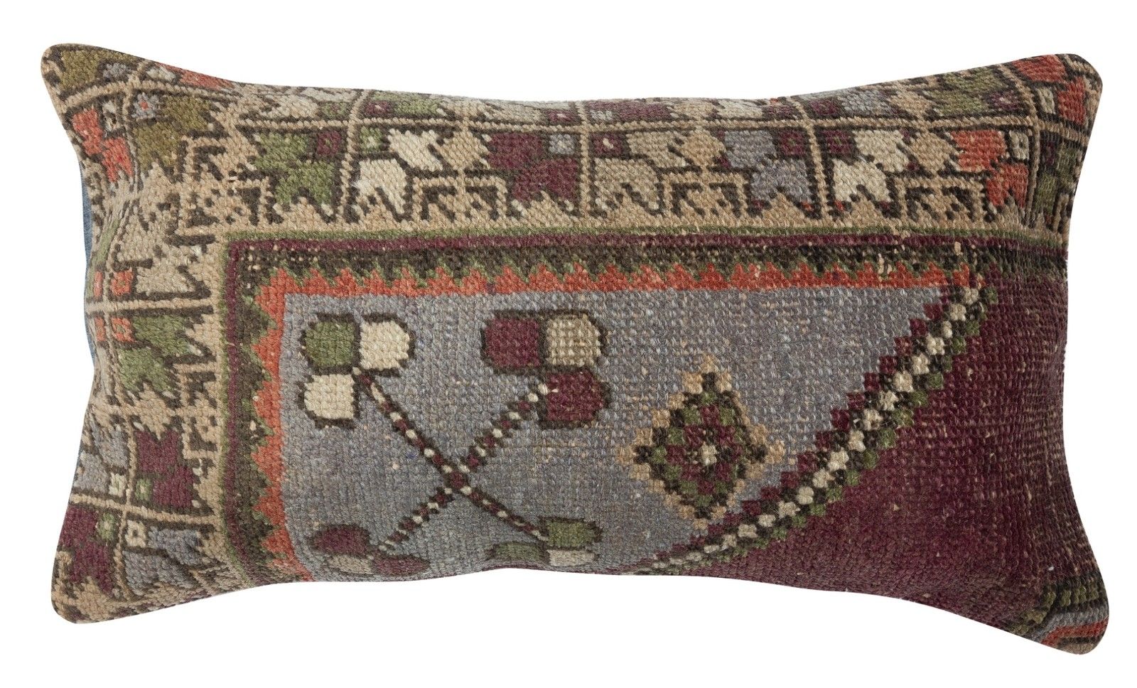 16"X28" Set Of 2 Rug Lumbar Pillow Covers. A Pair Of Lace Pillow Covers photo for sale