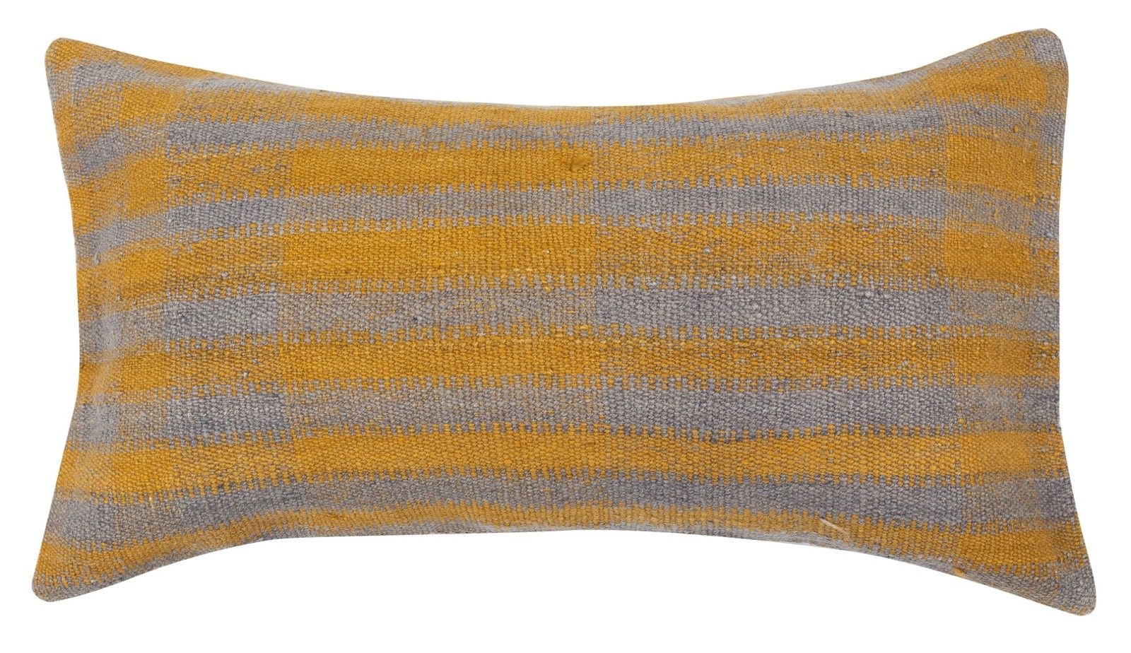 16"X28" Vintage Kilim Cushion Cover. Handwoven Pillowcase. Lumbar Pillow Cover