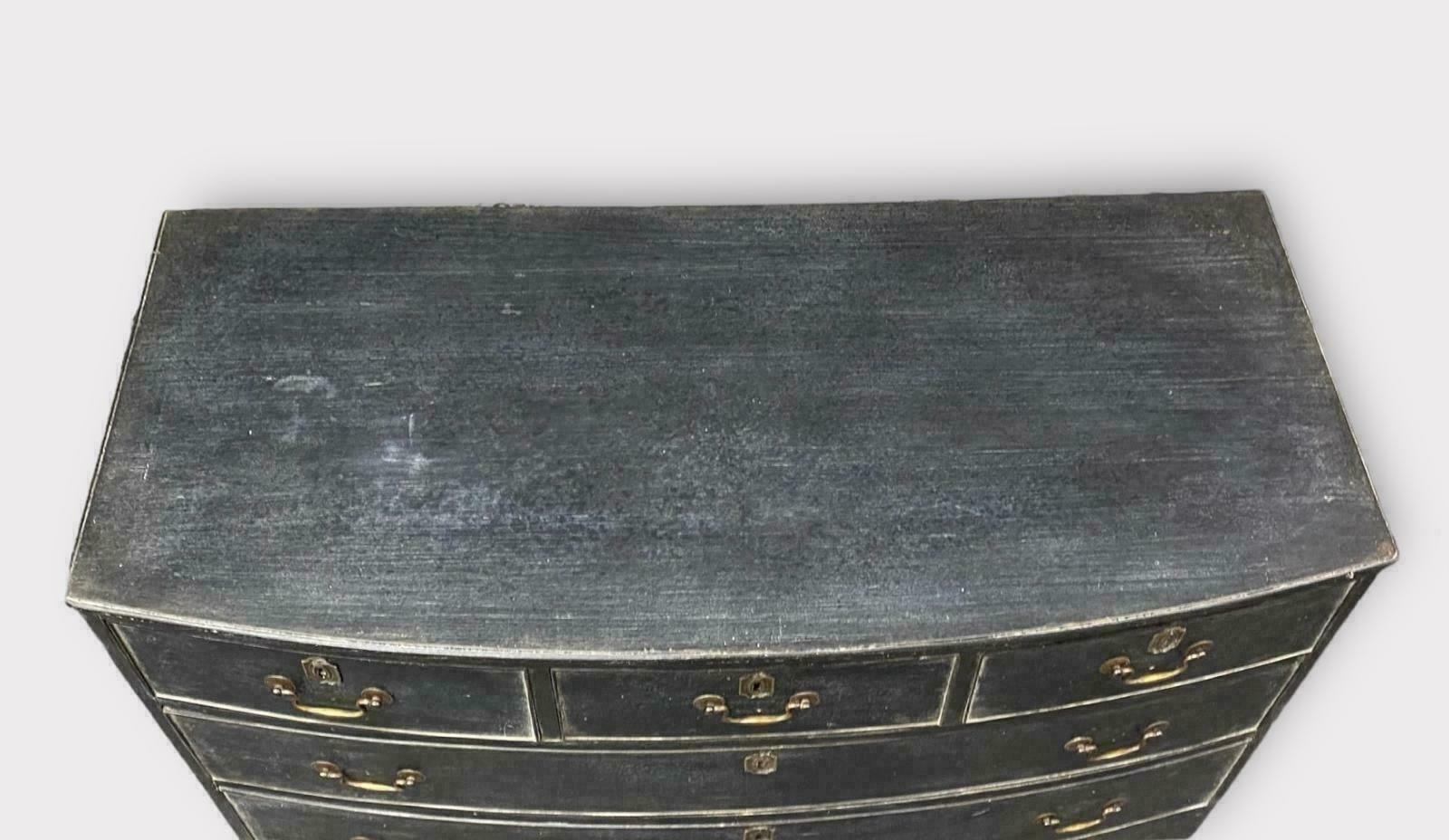 Georgian Five Drawer Chest Of Drawers In Later Paint photo vinterior