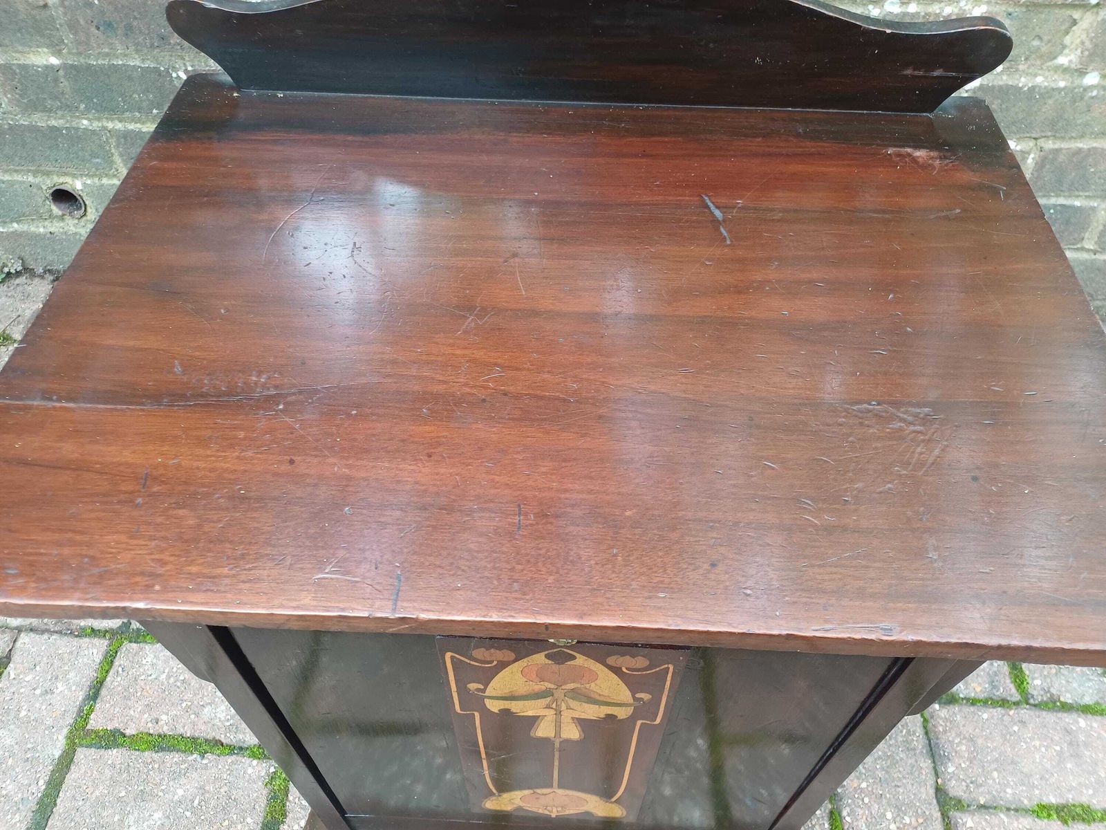 Top Quality Antique Arts & Crafts Mahogany Inlaid Coal Scuttle Vintage Mackintosh Style Art Nouveau C1900 photo vintage