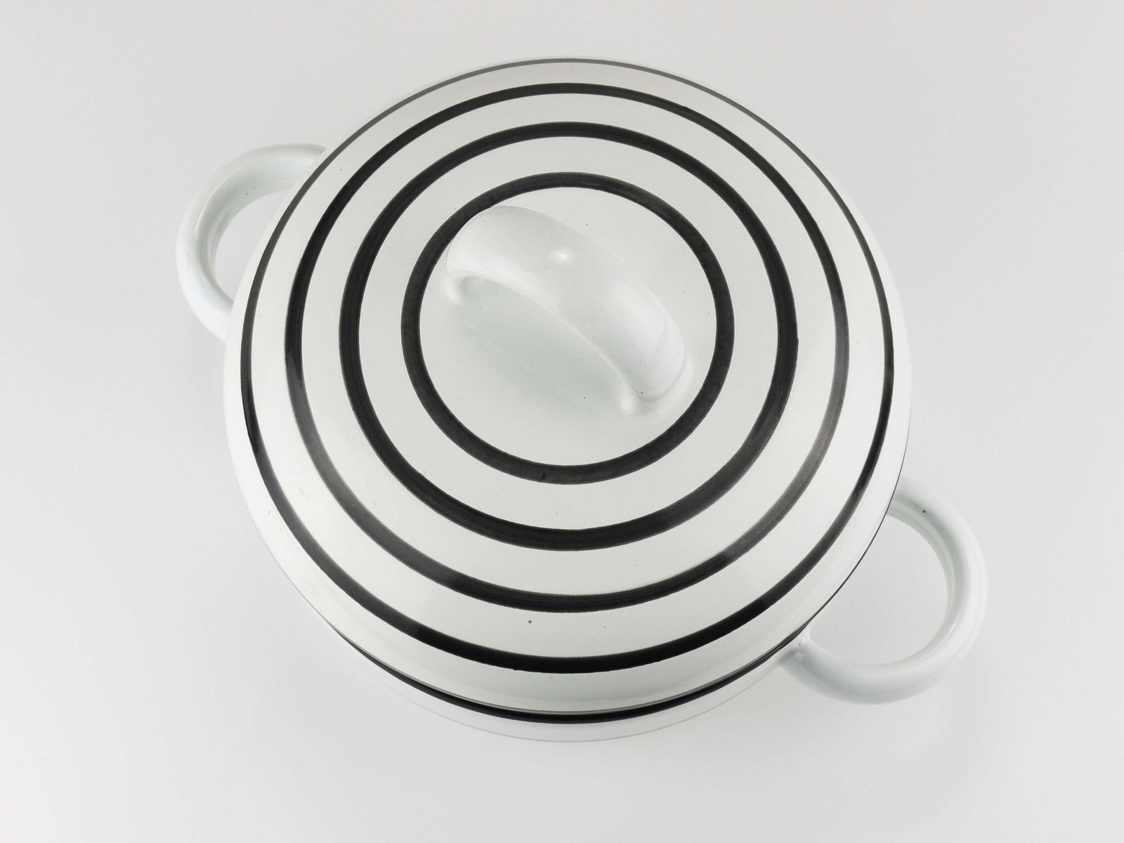 photo furniture Carl Aubock III Enameled „Culinar“ Pot With Lid, Ostovics Vienna, Austria, 1970s