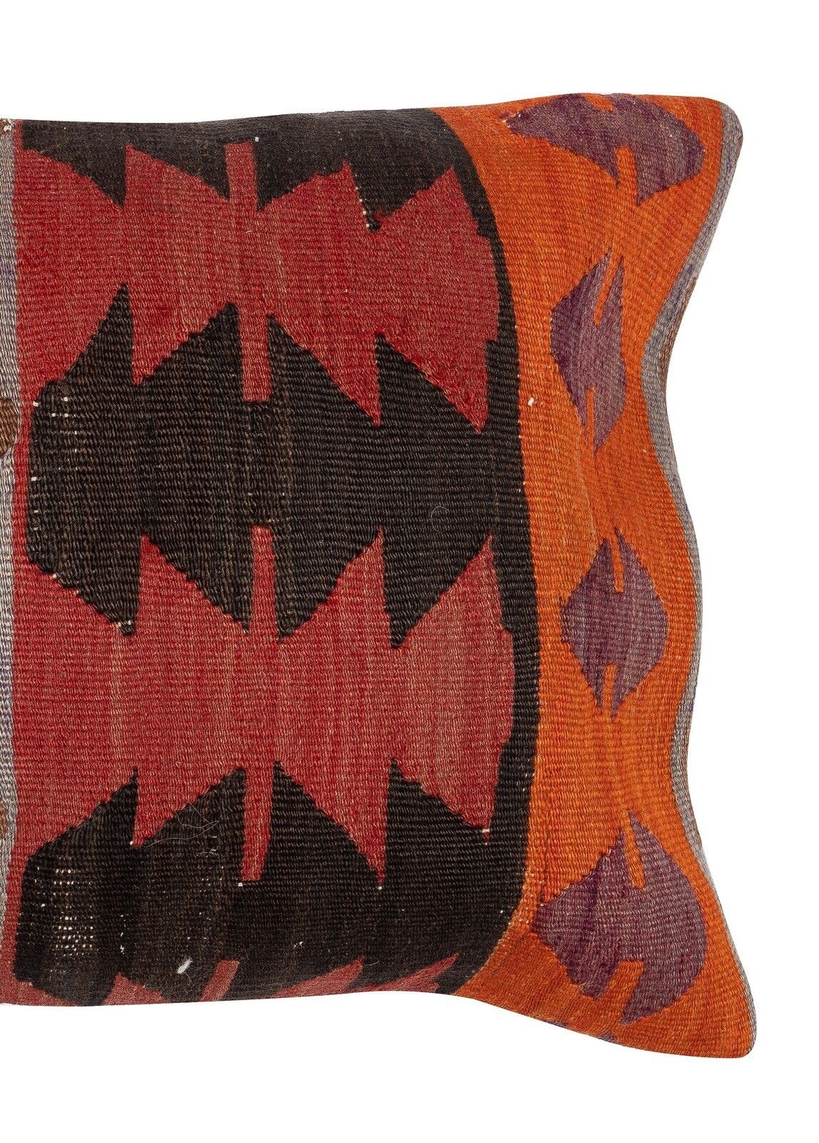 16"X24" Vintage Cushion Cover. Hand Woven Kilim Pillowcase. Throw Pillow Cover photo for sale