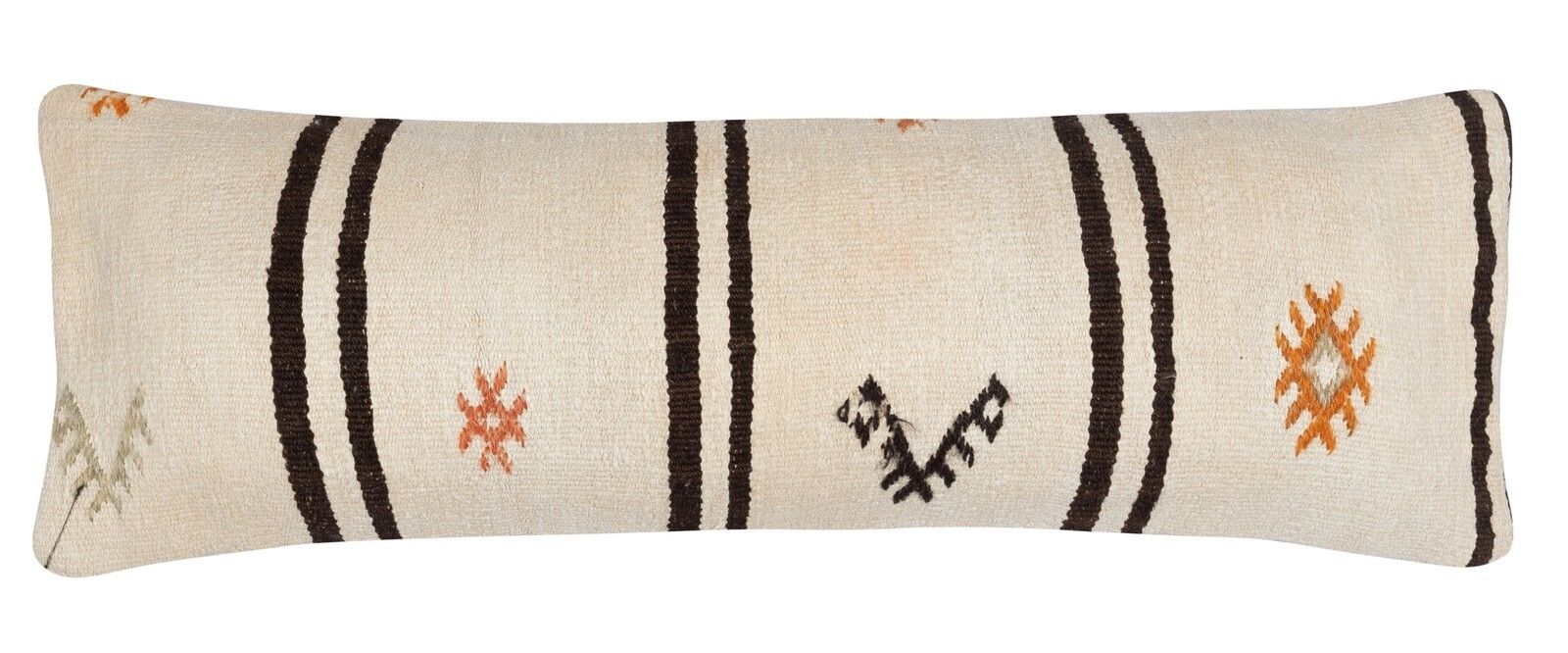 12"X35" Set Of 2   Vintage Kilim Lumbar Pillow Covers. A Pair Of Cushion Covers photo for sale