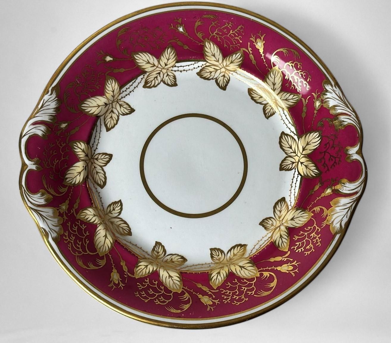 photo for sale Napoleon III Pair Of French “Porcelaine De Paris” Dessert Trays