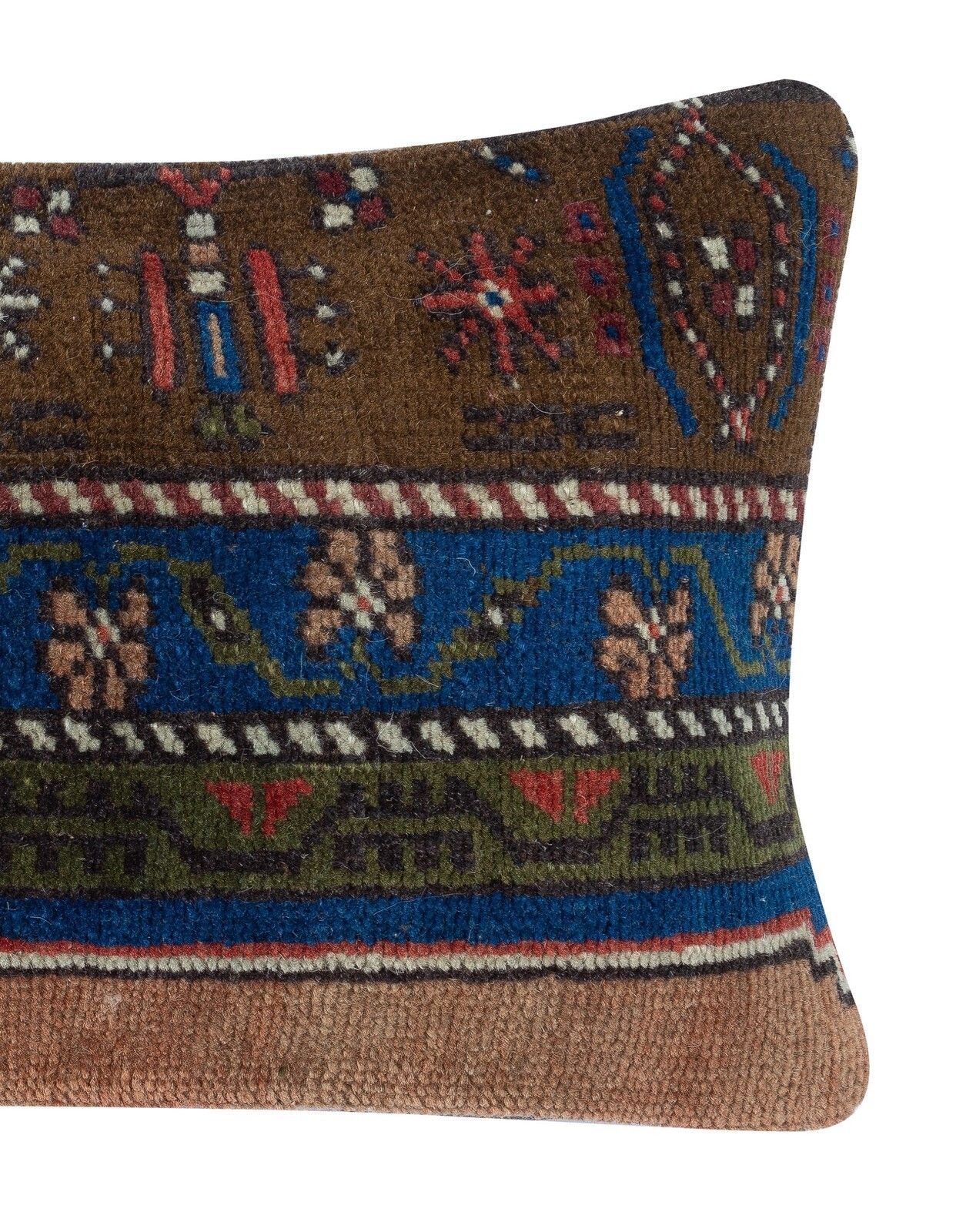 12"X20" Handmade Turkish Cushion Cover. Handmade Rug Pillow. Lumbar Pillow Cover photo for sale