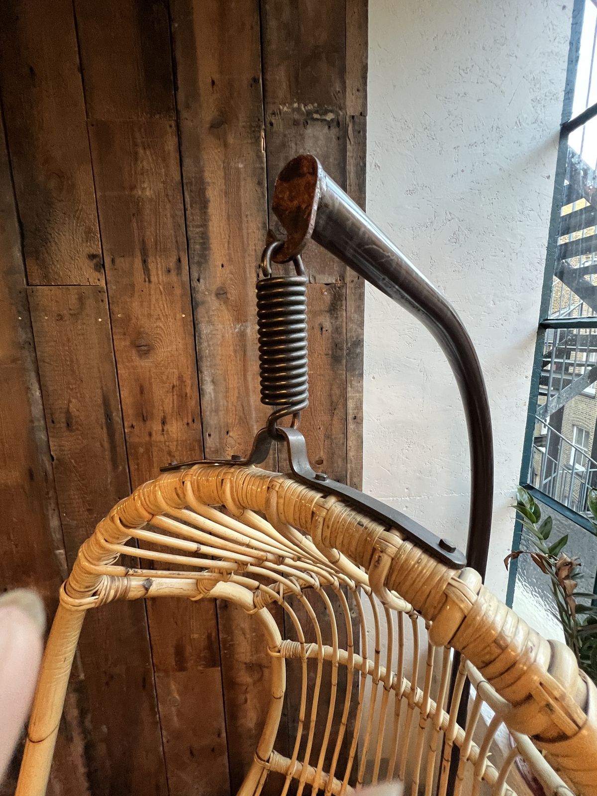 1960/70s Rattan/Bamboo Hanging Egg Chair photo furniture