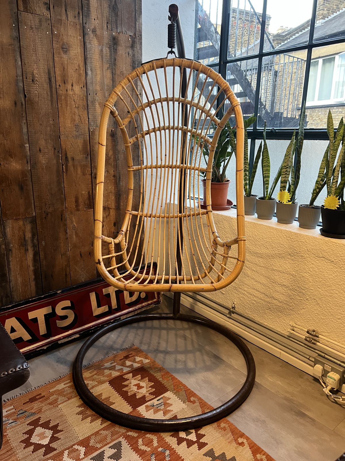 1960/70s Rattan/Bamboo Hanging Egg Chair photo buy