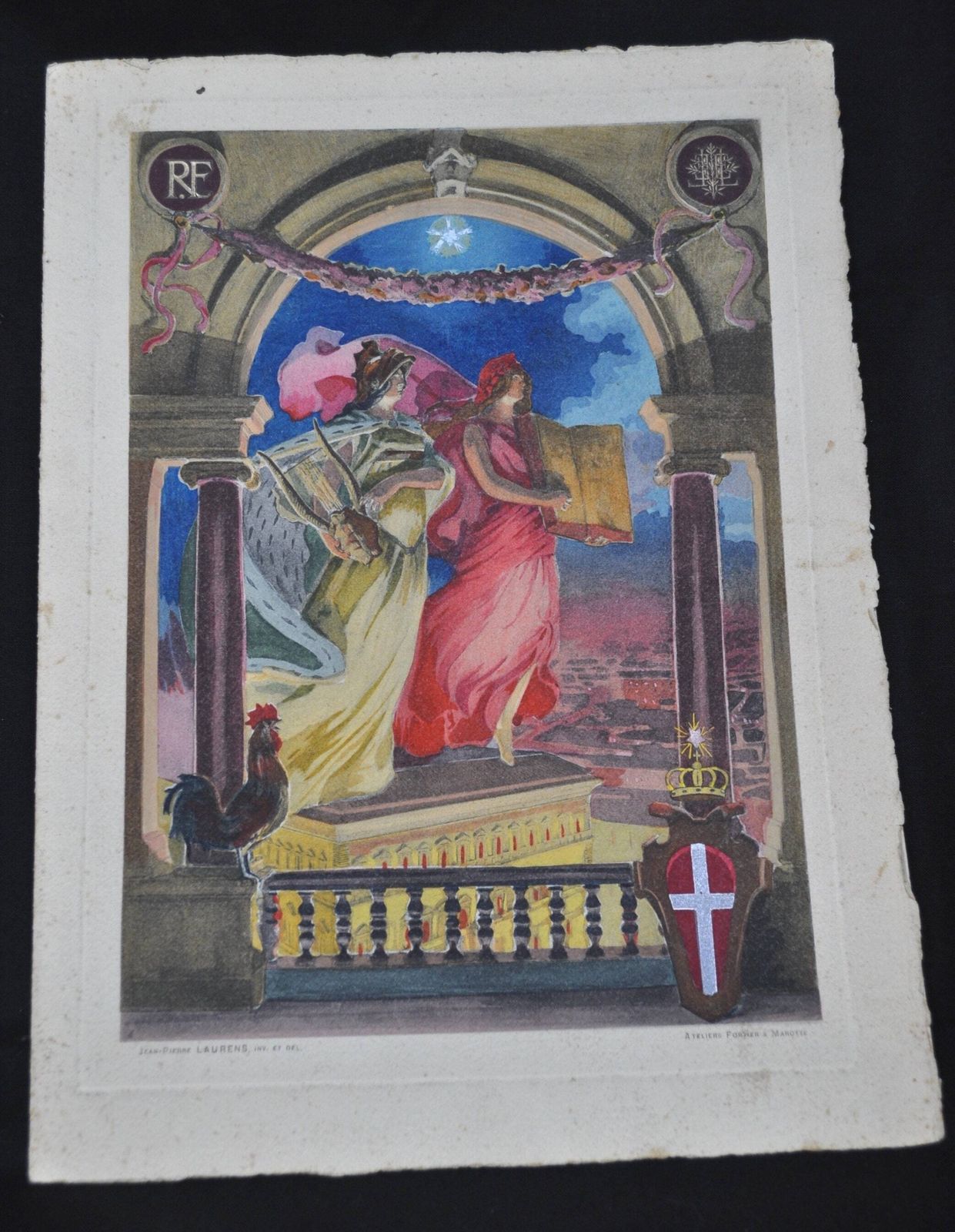 photo for sale Antique Royal Dinner Menu 1904 King Queen Italy Palazzo Farnese Rome Rare