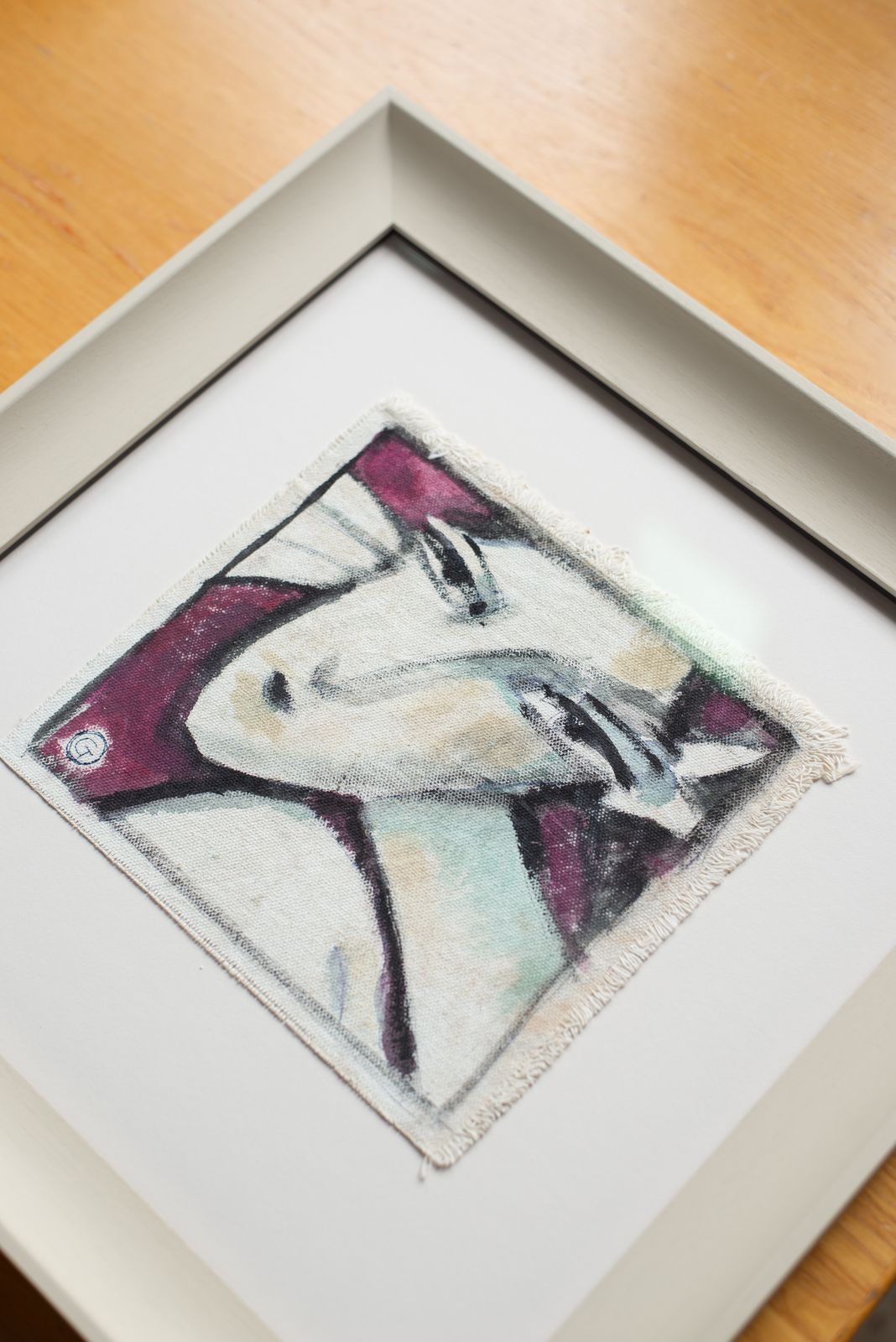 Abstract Portrait In Acrylic On Canvas, Florence C1980 photo furniture