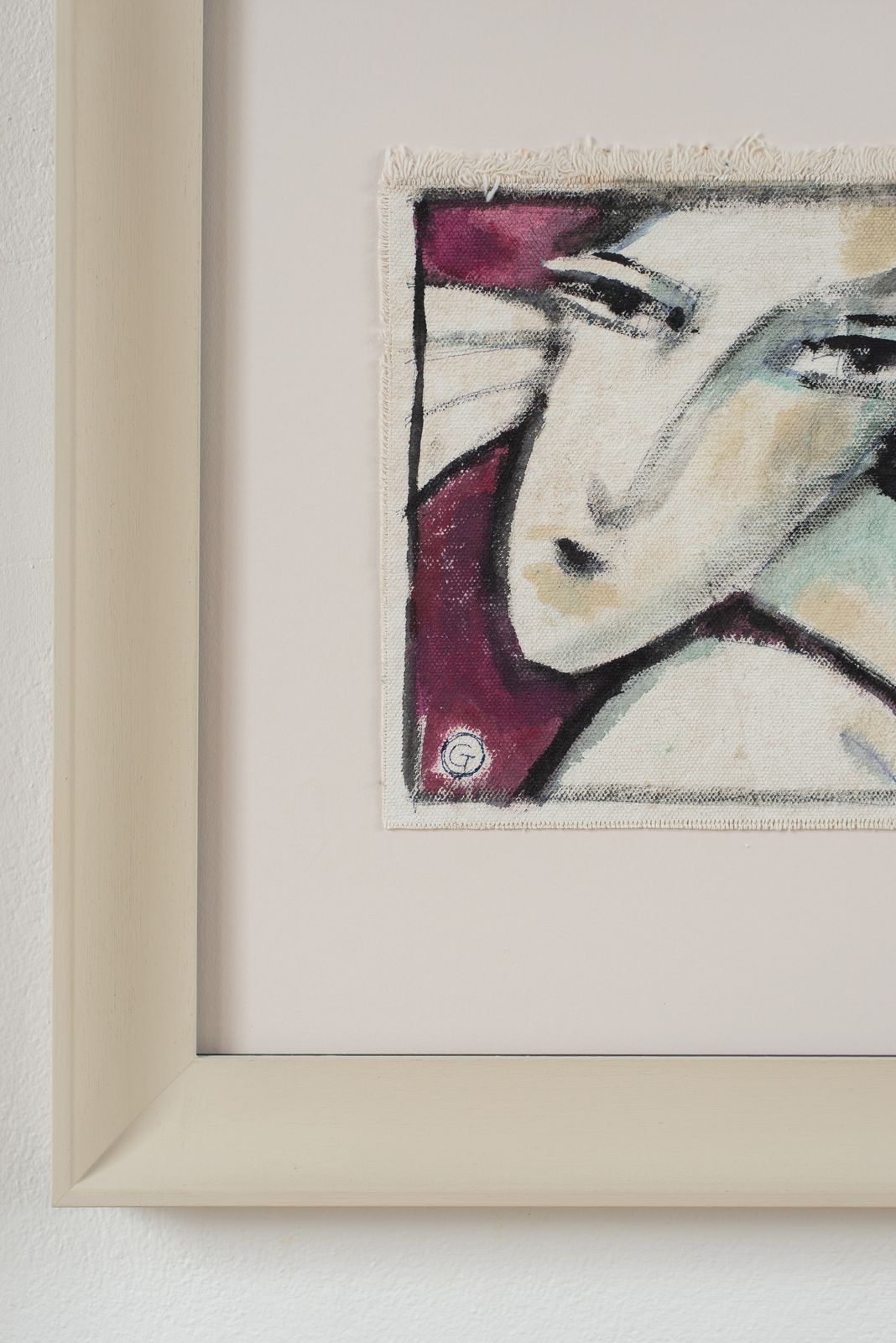 Abstract Portrait In Acrylic On Canvas, Florence C1980 photo Art