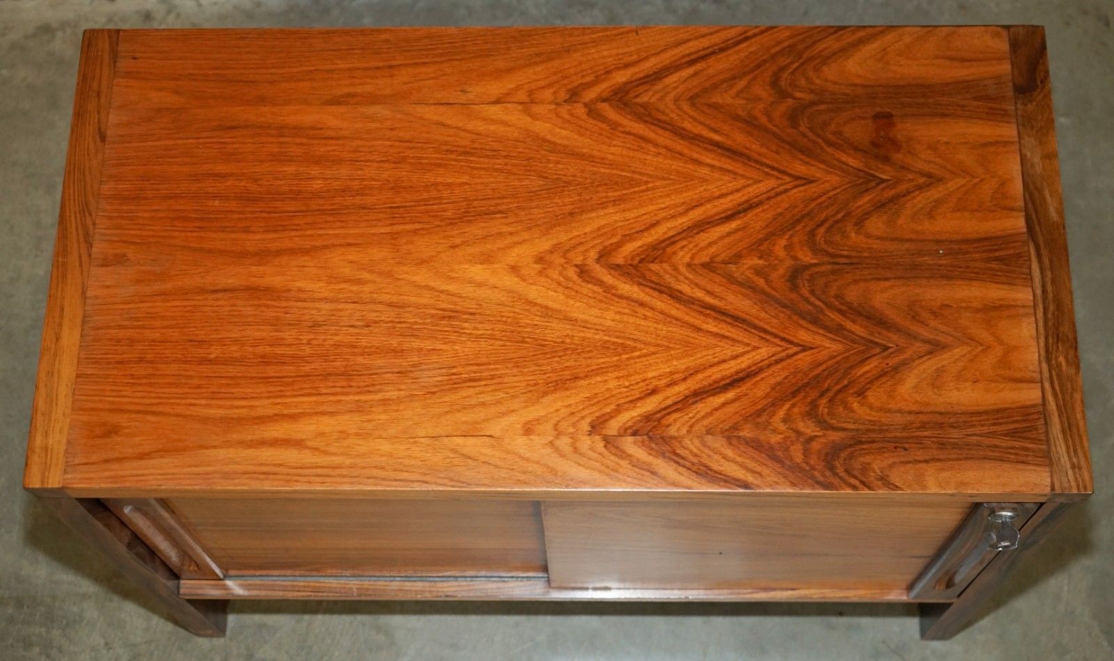 Stunning Pair Of Mid Century Modern Brazillian Wood Danish Cabinets Or Cupboards photo 3850.0