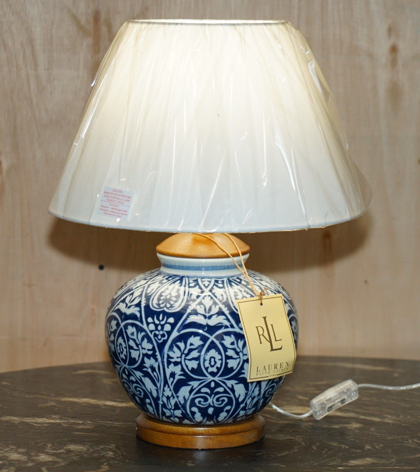 1 Of 4 Brand New In The Box Ralph Lauren Porcelain Vase Cobalt Blue Table Lamps photo furniture