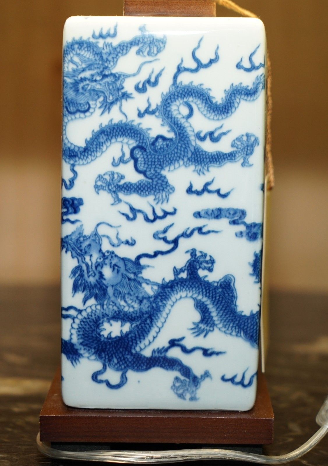 photo furniture 1 Of 12 New In The Box Ralph Lauren Porcelain Cobalt Chinese Dragon Table Lamps