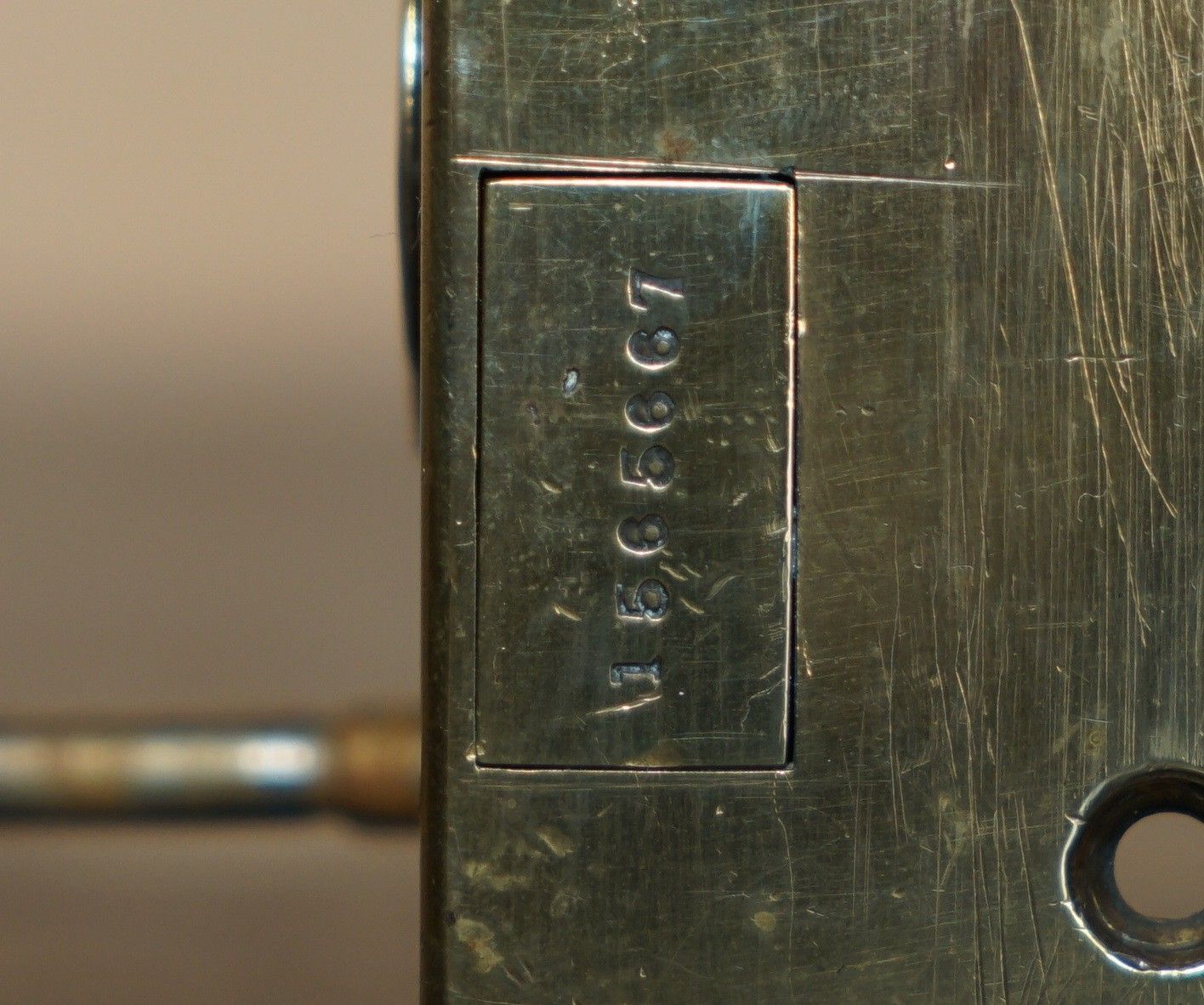 Stunning Antique Victorian Restored Brass Chubb And Son's Coat Of Arms Door Lock photo vinterior