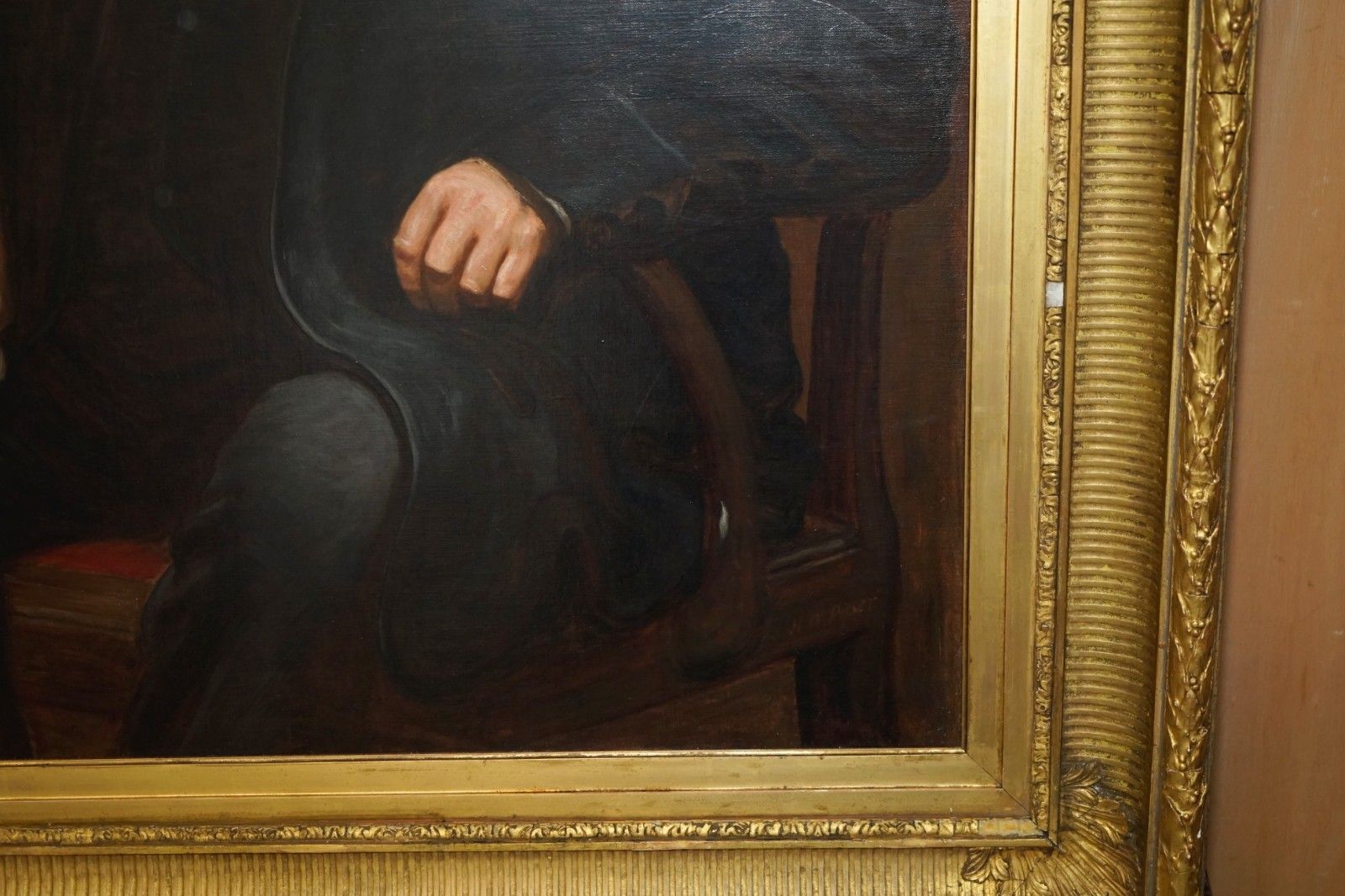 Art Herbert William Piper (British, 1846 1921) Signed Oil Painting Of A Town Clerk photo