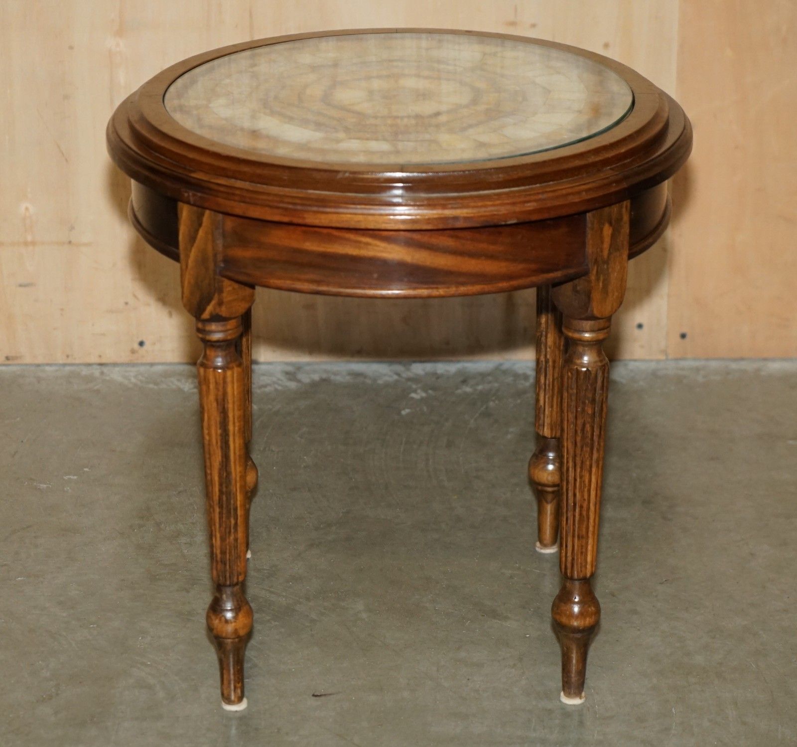 Important Exquisite Antique Victorian Blue John Plateaus Side End Table photo furniture