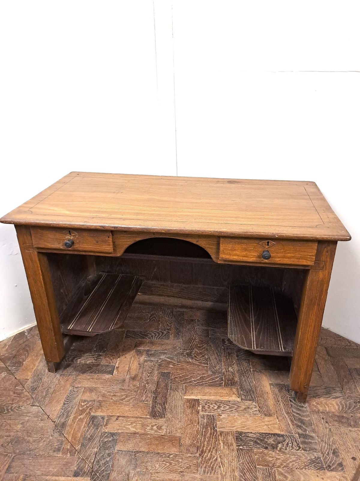 A Small Antique French Scumbled Shop Counter photo for sale