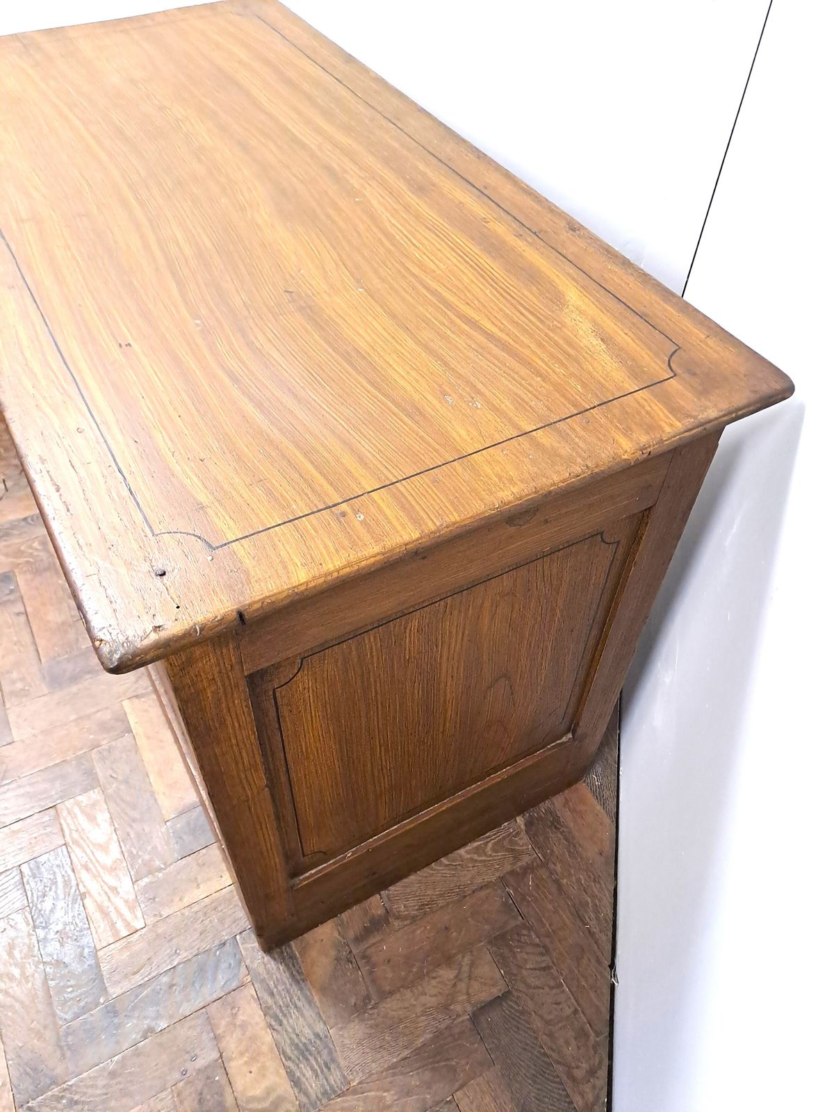 A Small Antique French Scumbled Shop Counter photo vinterior