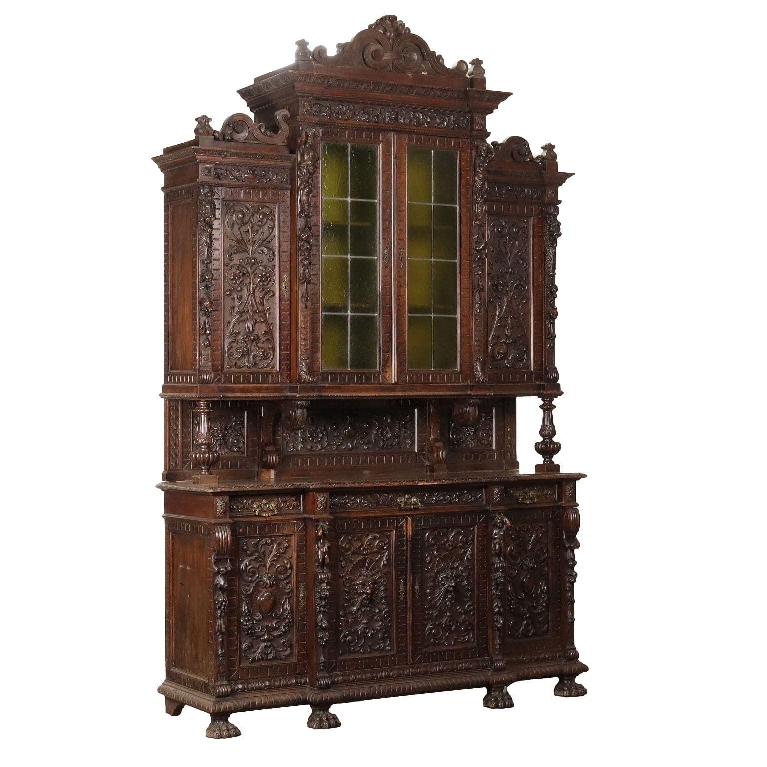 Neo Renaissance Style Cupboard Wood XIX Century