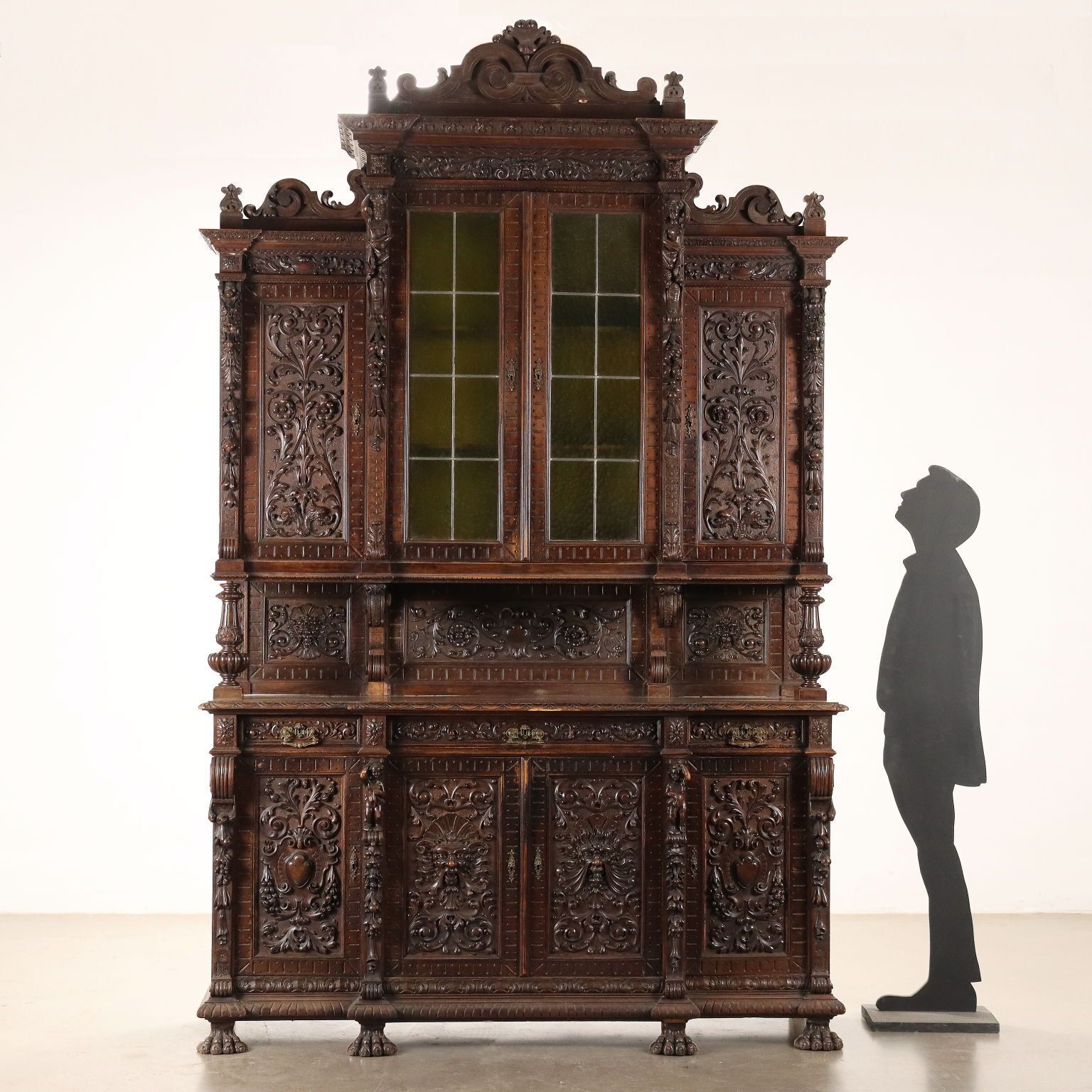 Neo Renaissance Style Cupboard Wood XIX Century photo furniture