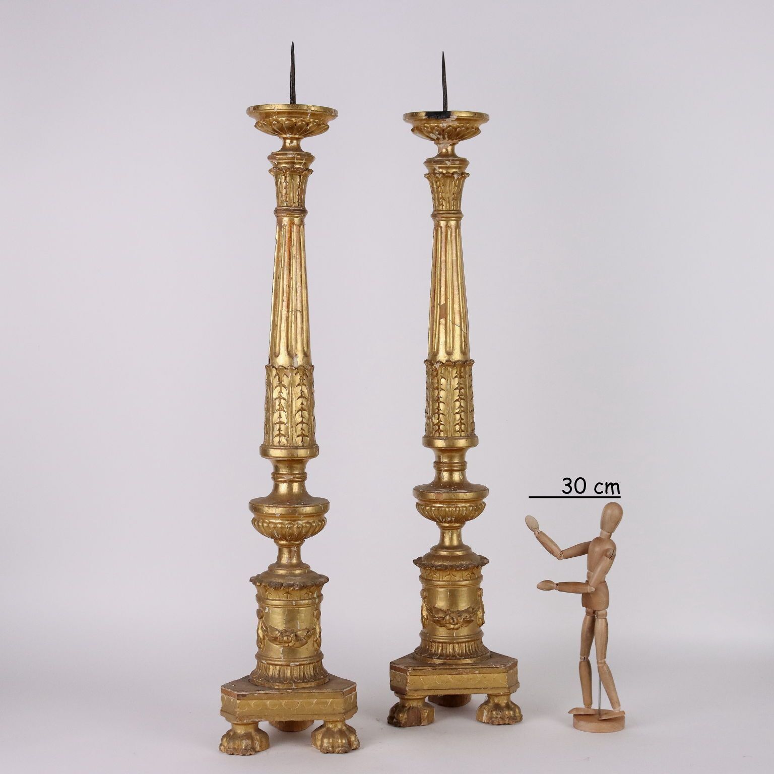Antique Empire Candelabra Wood Europe XIX Century photo furniture