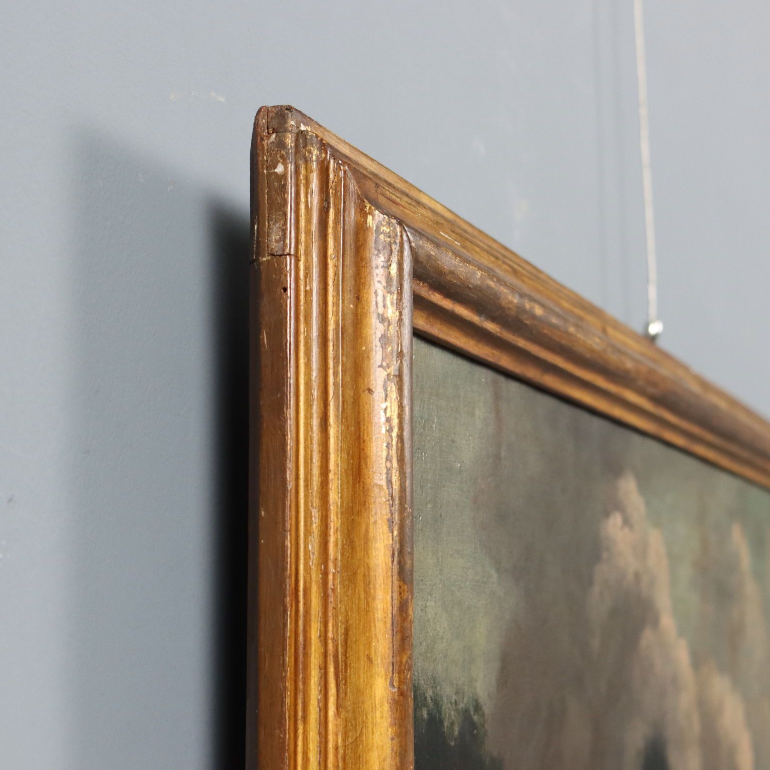 photo for sale Antique Painting Landscape And Figures Oil On Canvas XVIII Century