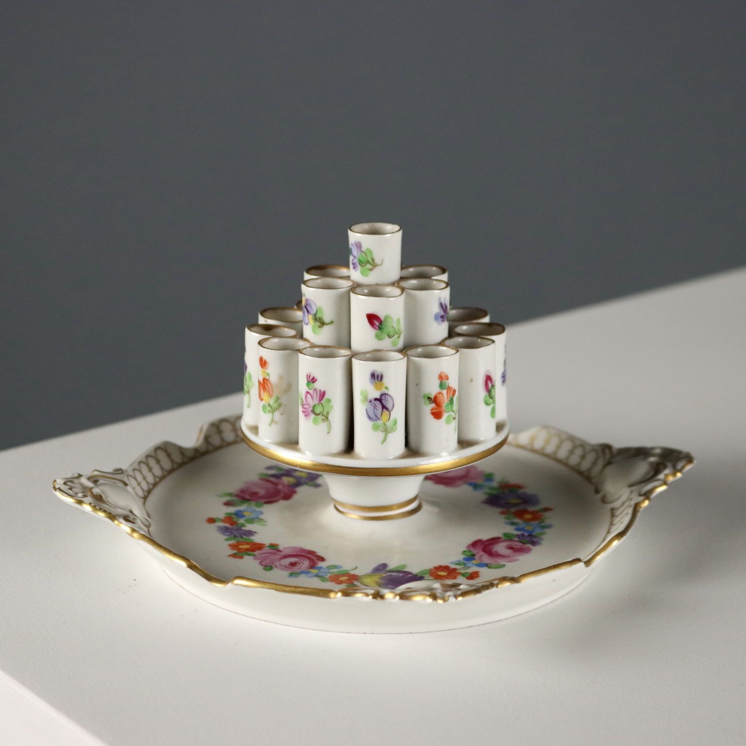 Antique Cigarette Case Potschappel Porcelain Germany XX Century