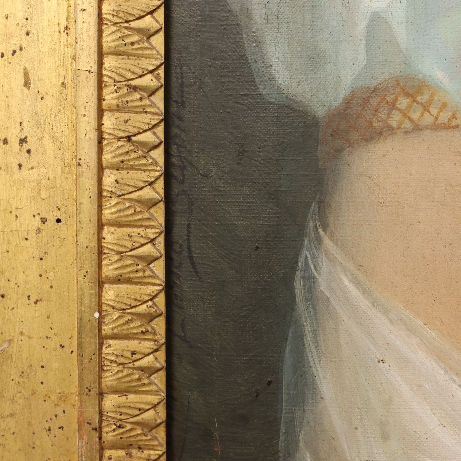 photo furniture Antique Painting Signed Scifoni Oil On Canvas Italy XIX Century