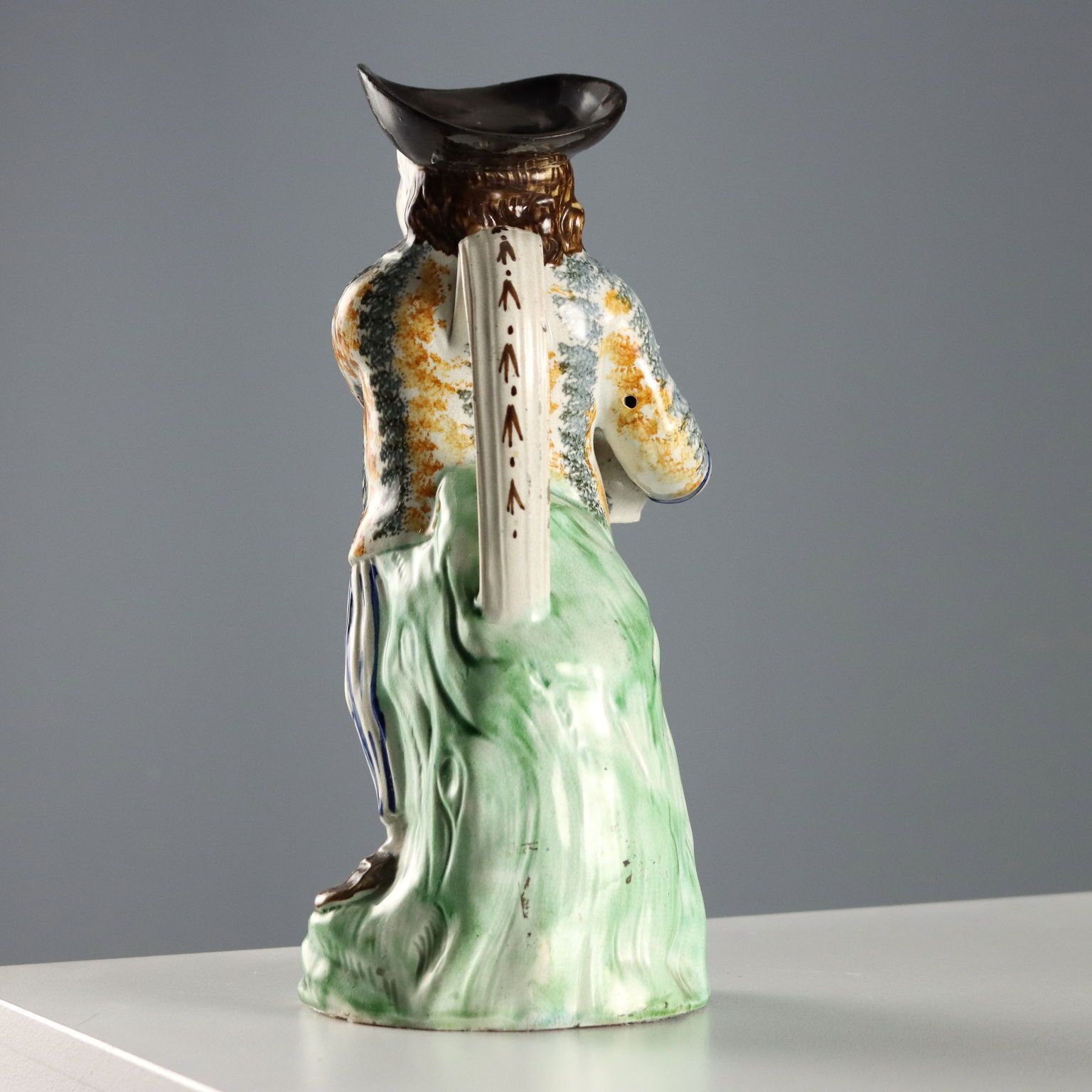 Antique Jug Toby Ceramic Staffordshire Manufacture XIX Century photo vintage