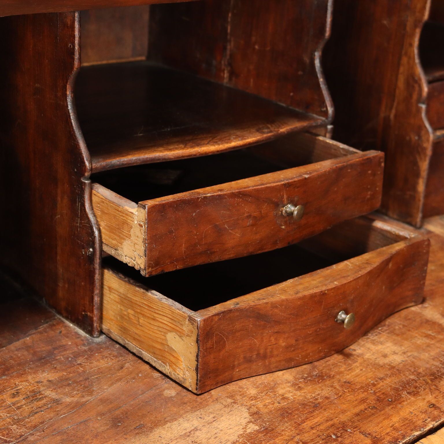 Antique Drop Leaf Cabinet Bois De Rose 9 Drawers XVIII Century photo Furniture