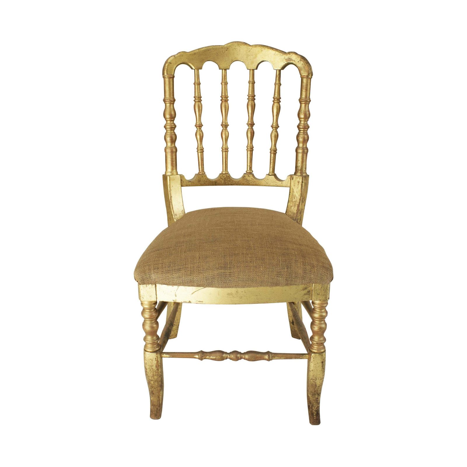 Tiffany Chiavari Style Chair In Gold Leaf, France, Circa 1960 photo 246.0