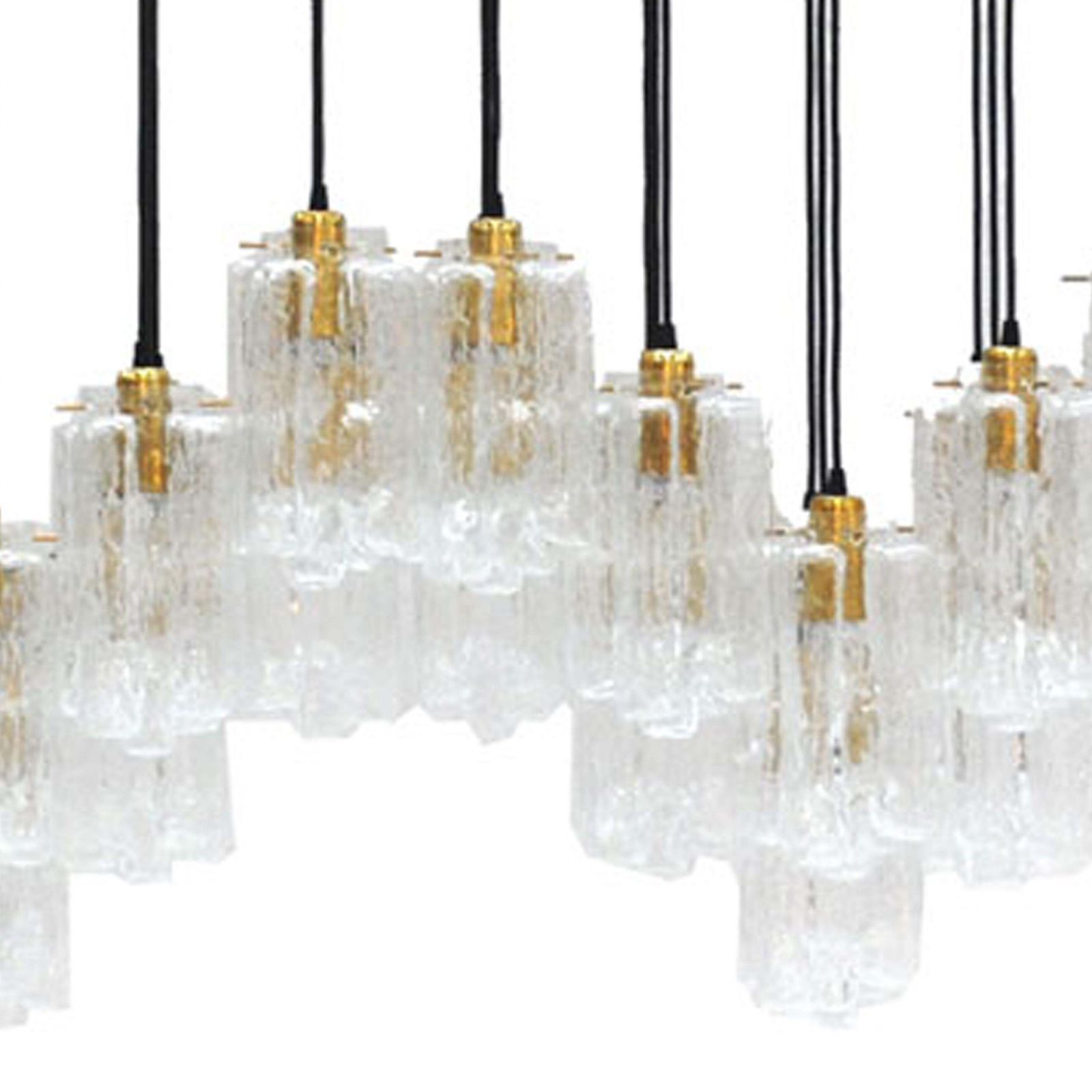 Modern Contemporary Italian Pendant Lamp Made Of Murano Glass And Brass photo furniture