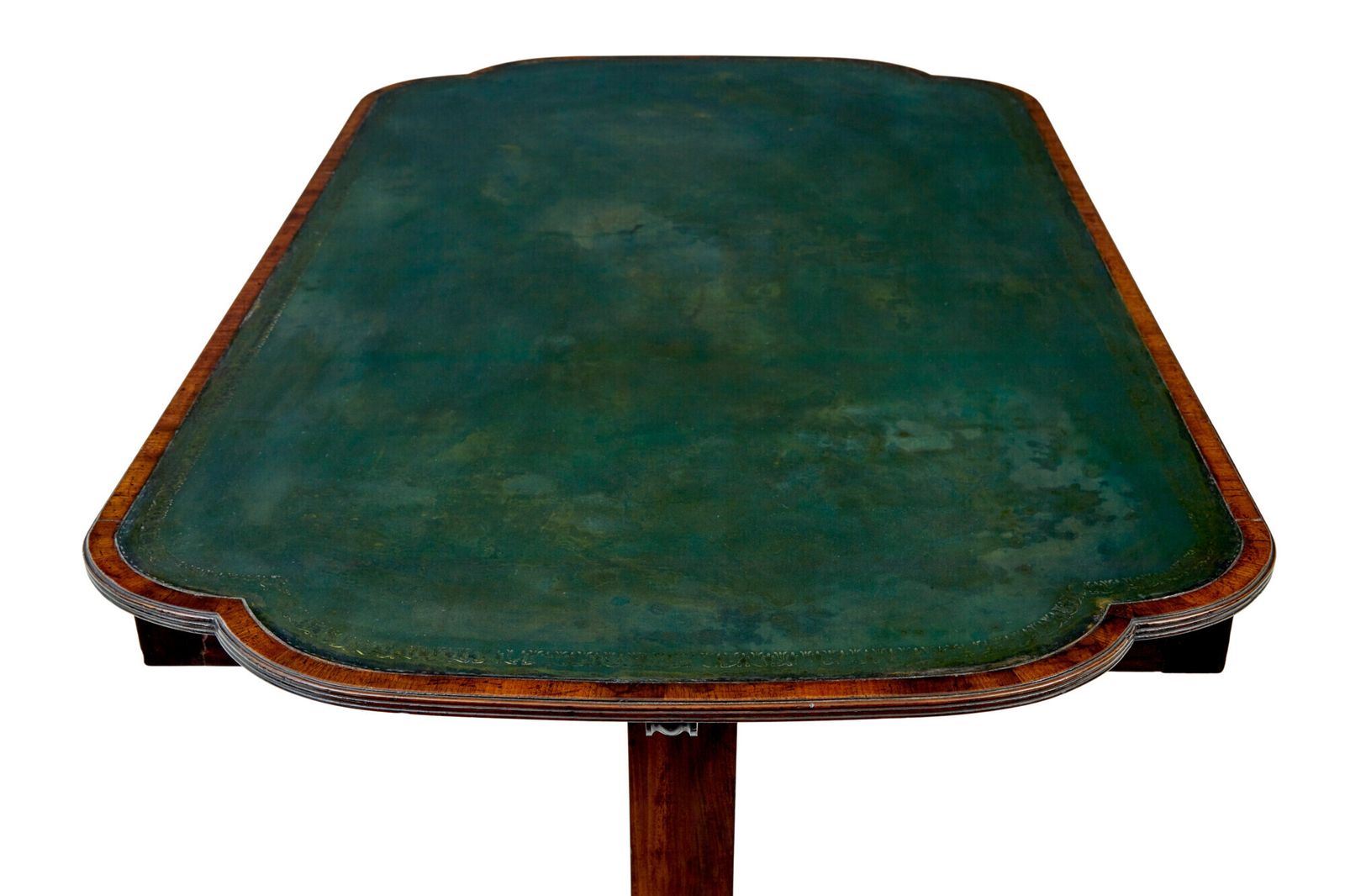 19th Century Early Victorian Leather Top Writing Table photo for sale