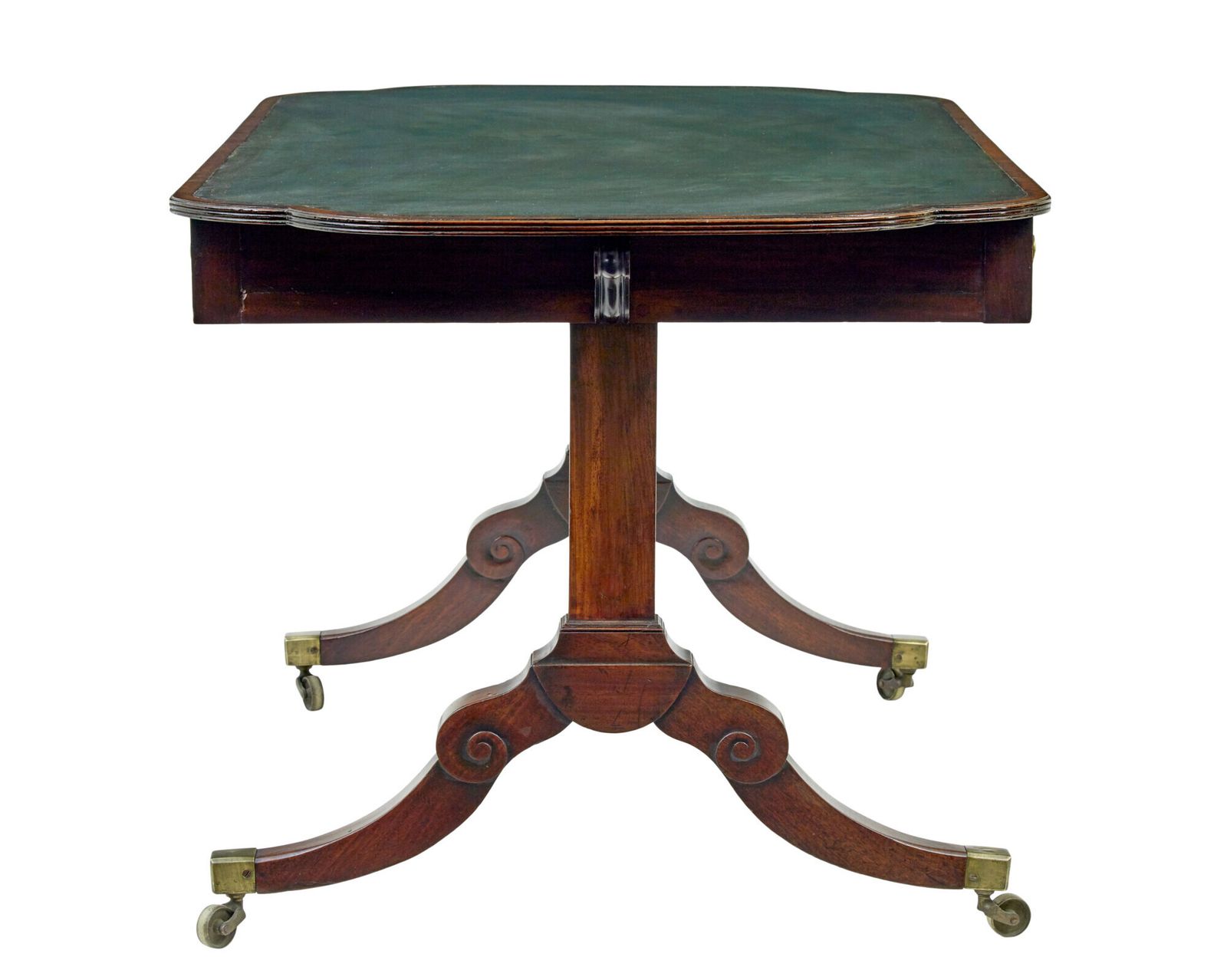 19th Century Early Victorian Leather Top Writing Table photo 3295.0