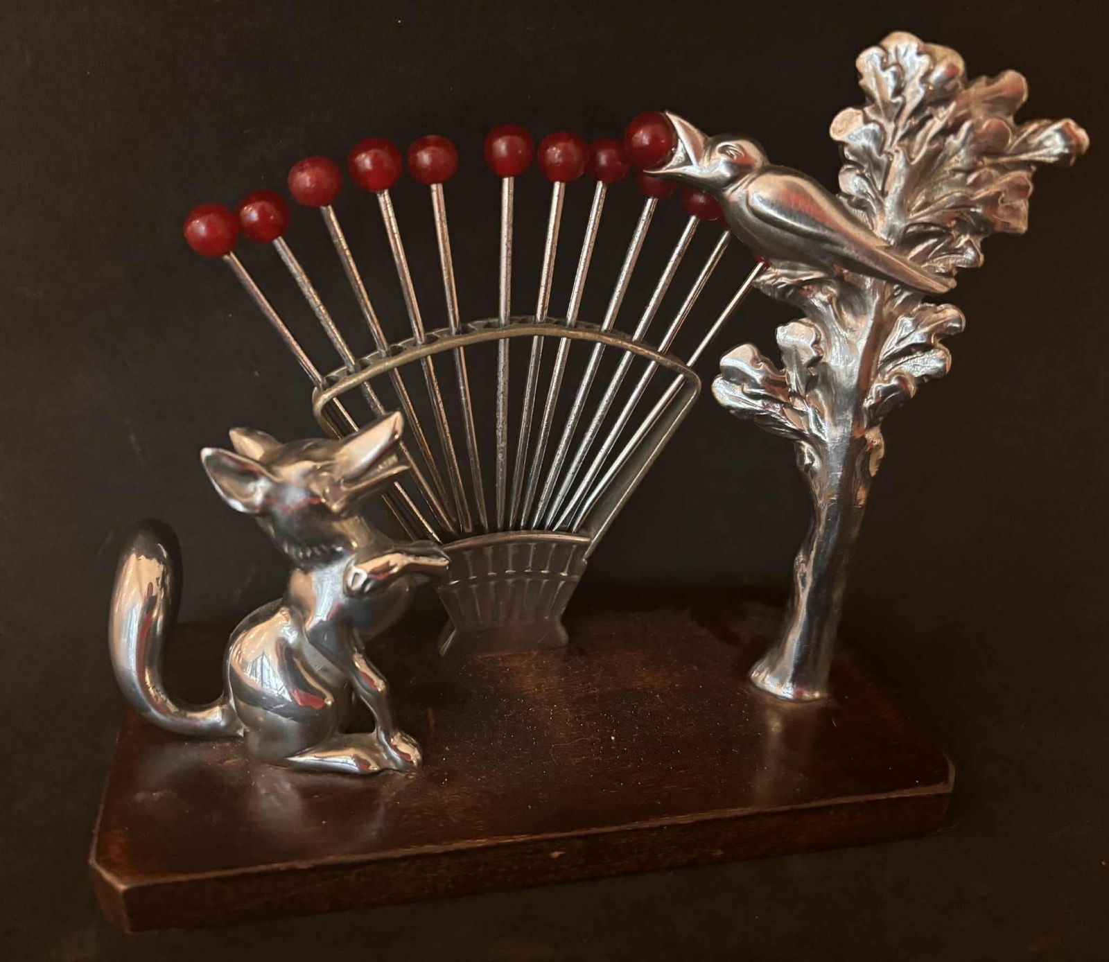Art Deco Escargot Pick Set, 1930s French Fable, Bakelite & Rosewood photo furniture