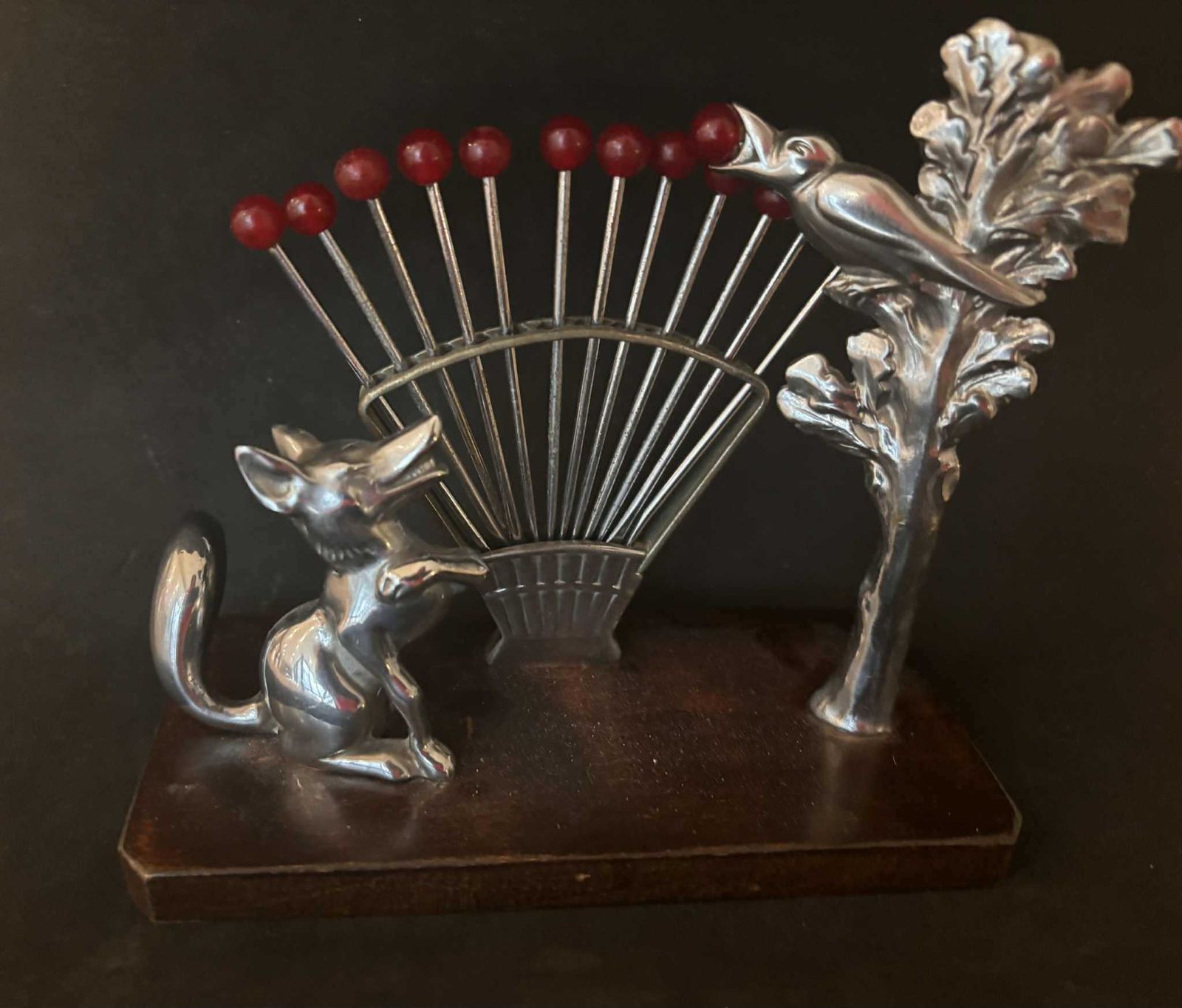Art Deco Escargot Pick Set, 1930s French Fable, Bakelite & Rosewood photo vinterior