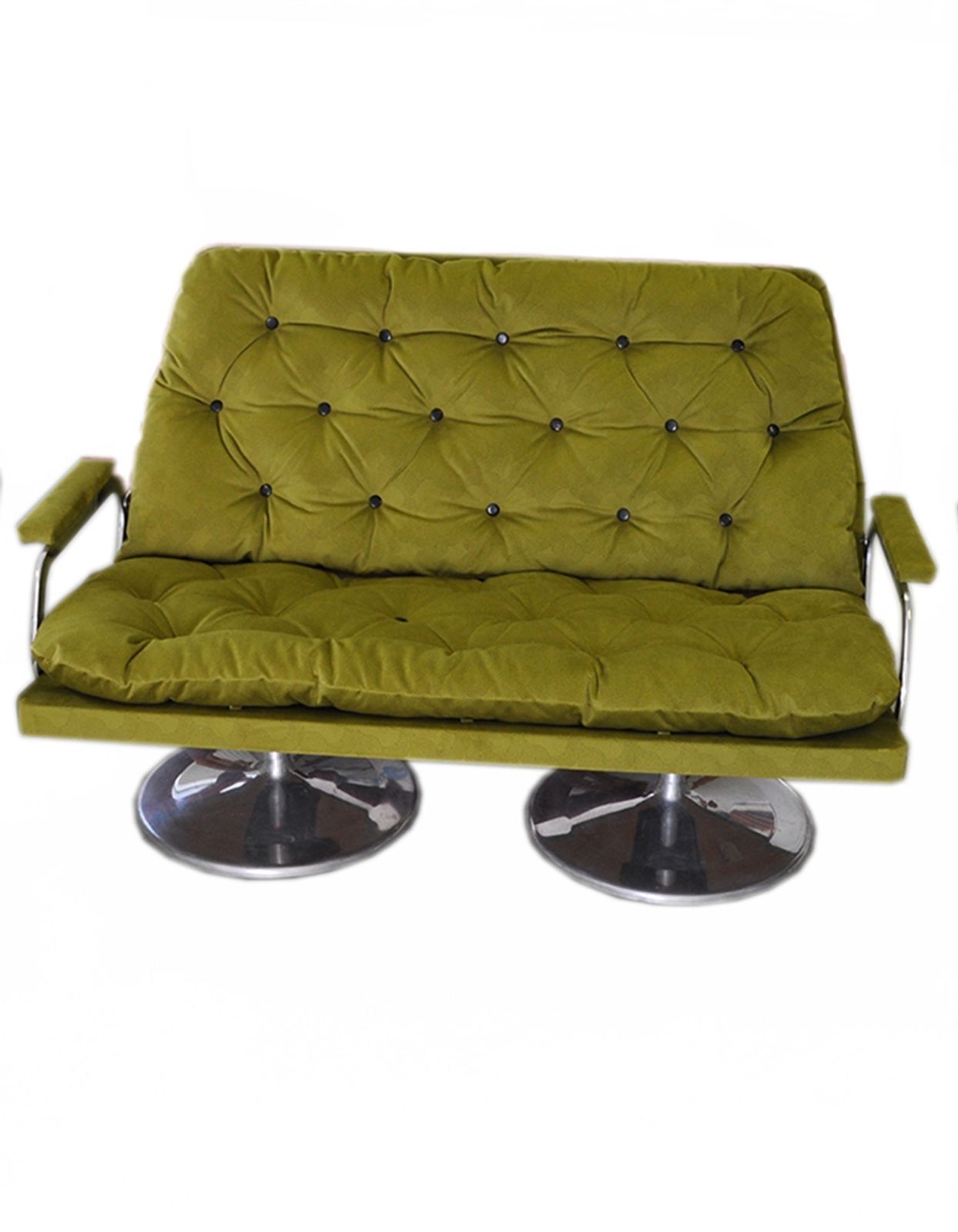 Set Of Sofa And Two Matching Armchairs In Fabric 1960 S photo for sale