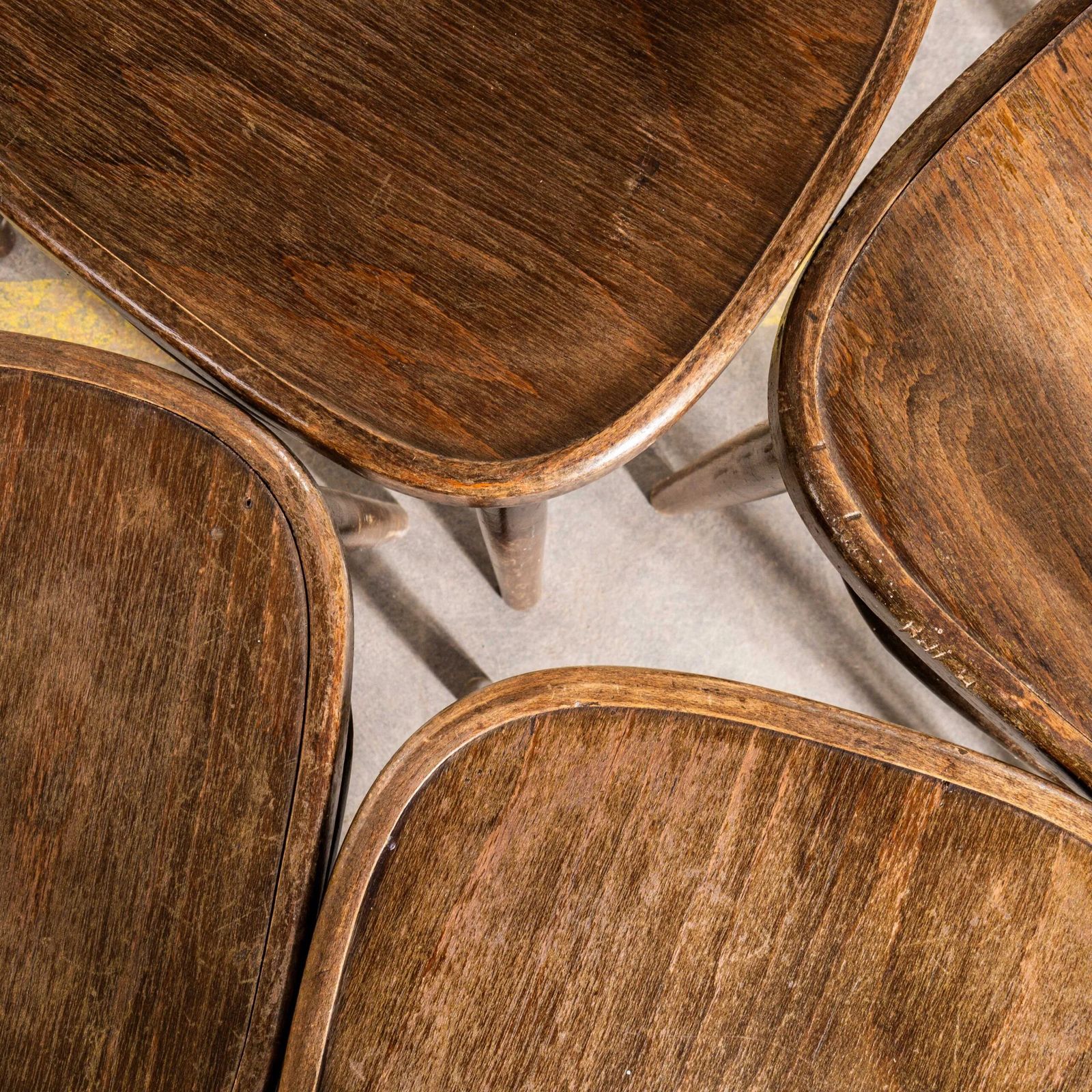 1950’s Elegant Tall Bentwood Dining Chairs By Ton – Set Of Four photo for sale