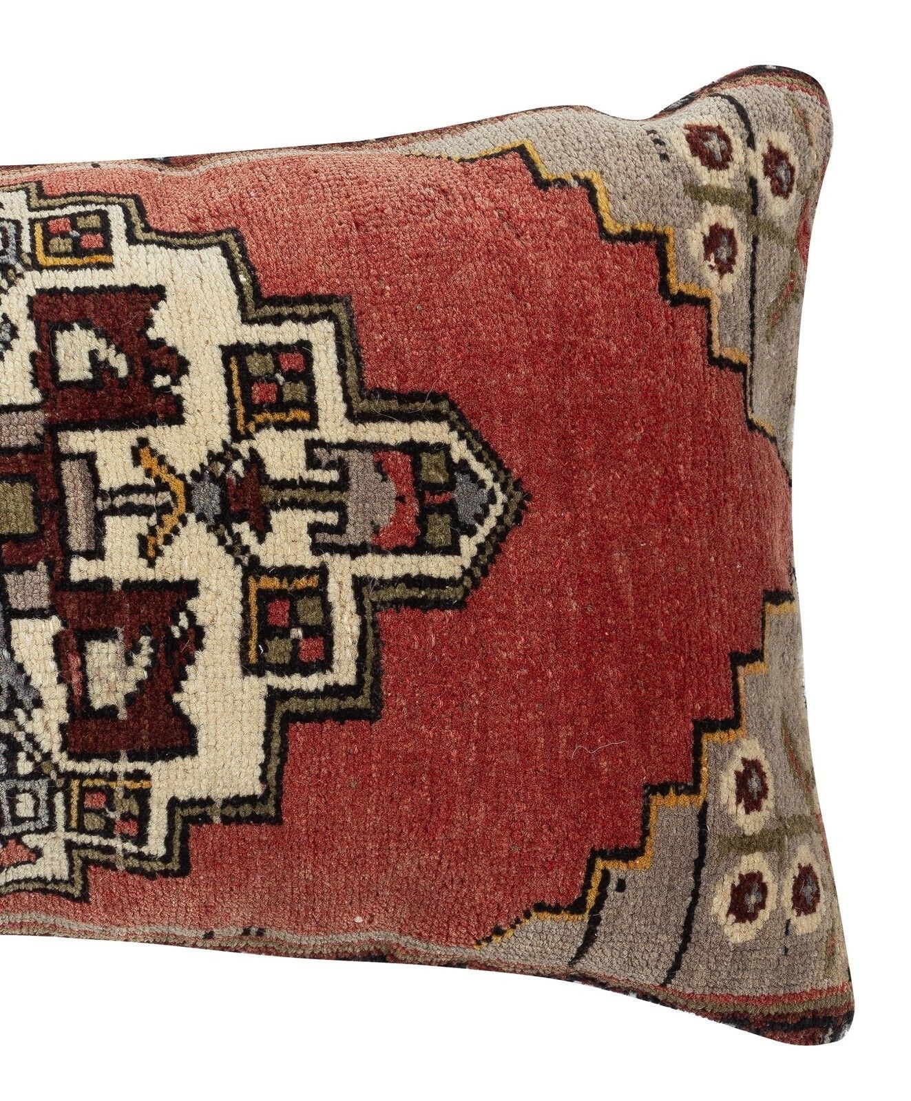 16"X28" Hand Knotted Cushion Cover. Lumbar Pillow Cover. Accent Pillow Cover photo for sale