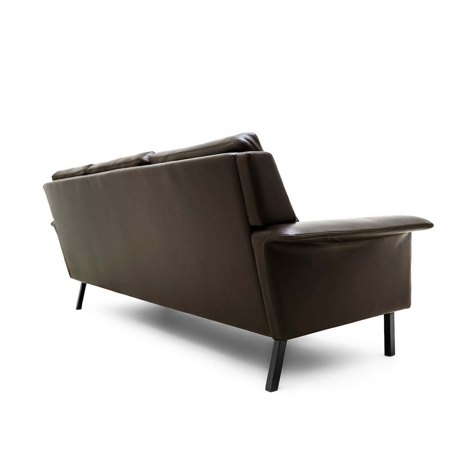 Danish Mid Century 1960s Model 3330 Arne Vodder 3 Seat Leather Sofa For Fritz Hansen photo vinterior