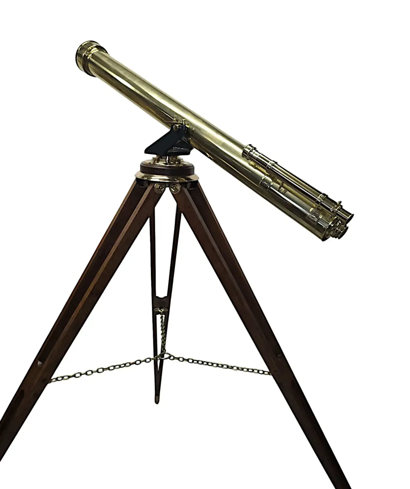 A Very Rare 19th Century Four Inch Diameter Telescope By 'Steward Of London' photo vintage
