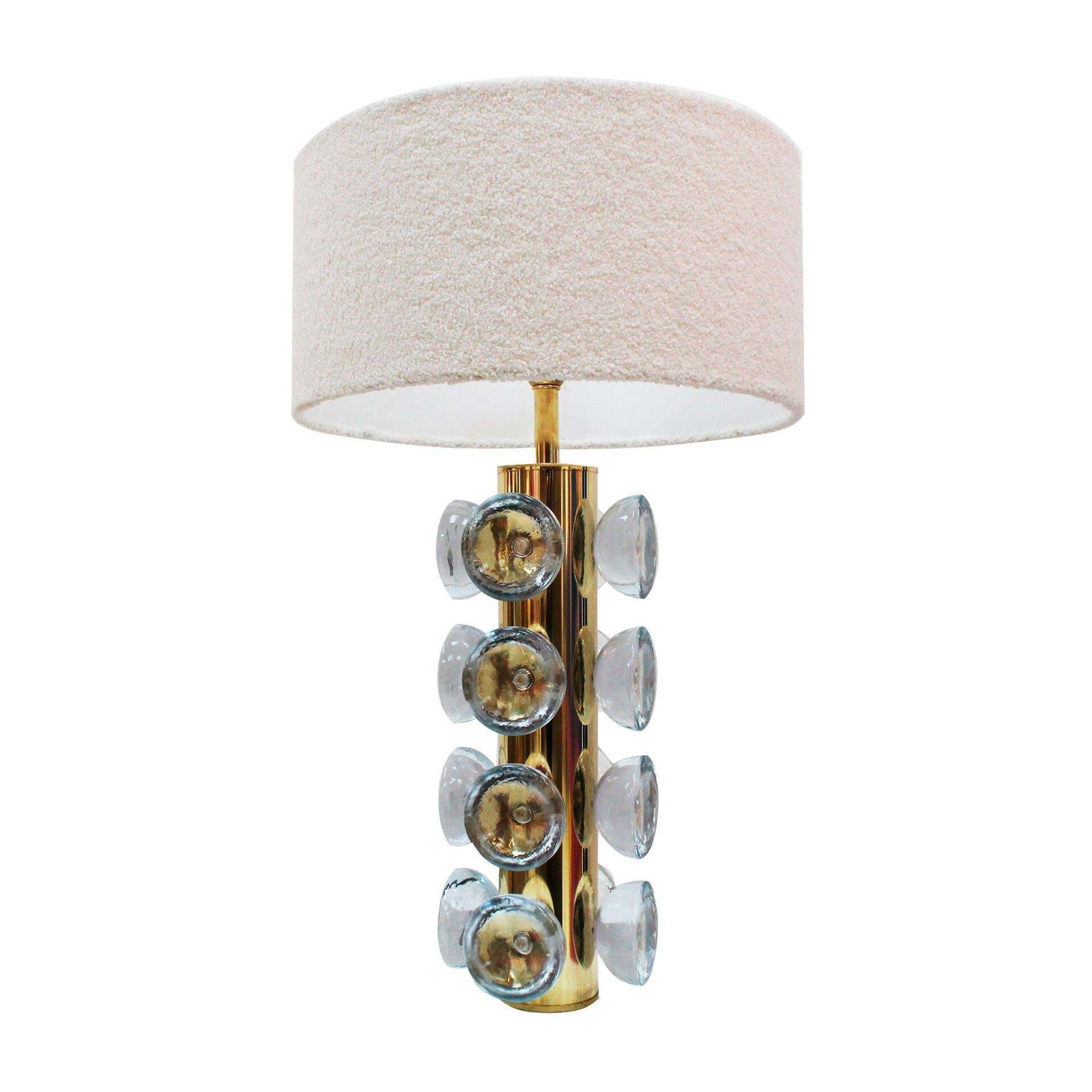 Italian Table Lamp Made Of Murano Glass And Brass, Italy photo 1785.0