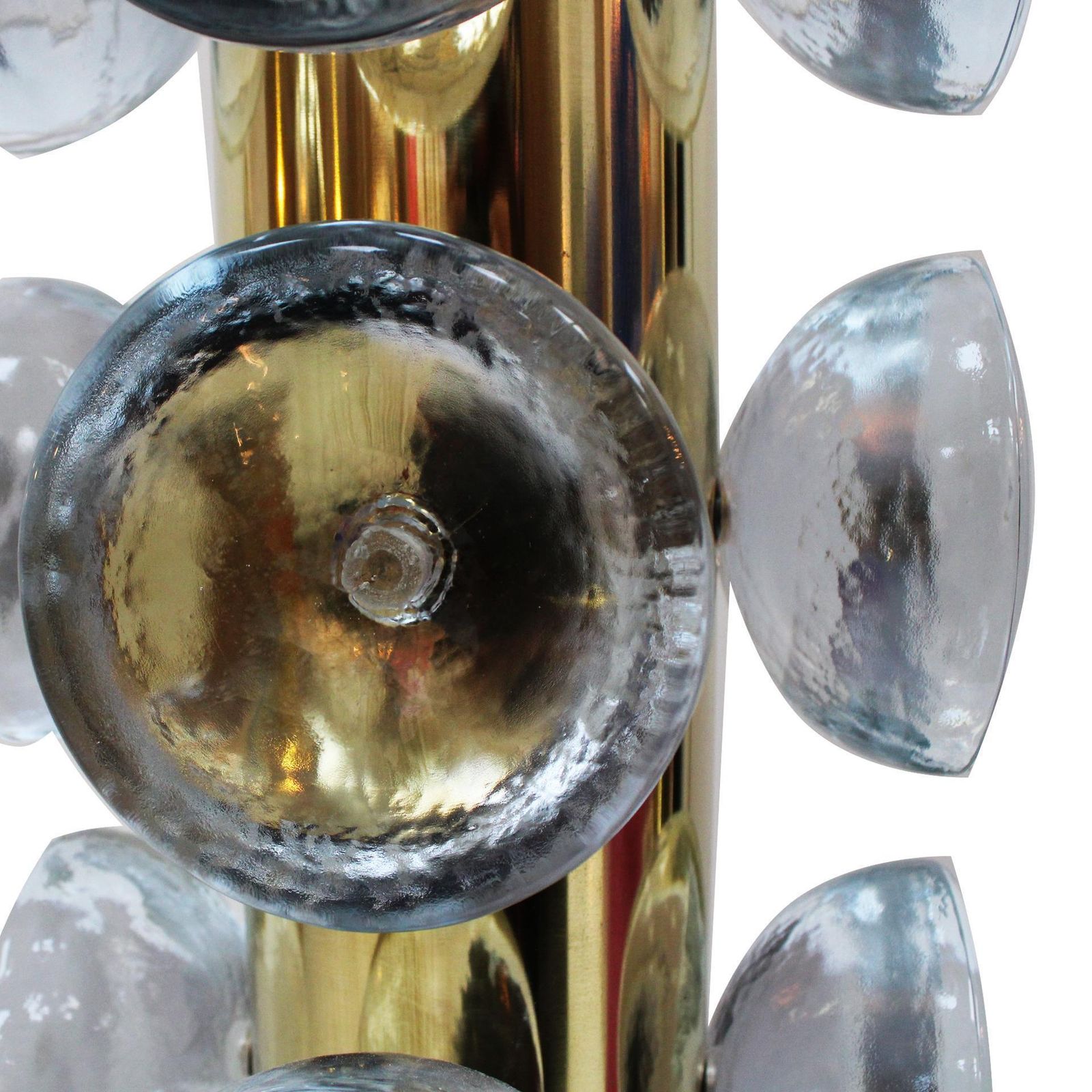 Italian Table Lamp Made Of Murano Glass And Brass, Italy photo buy